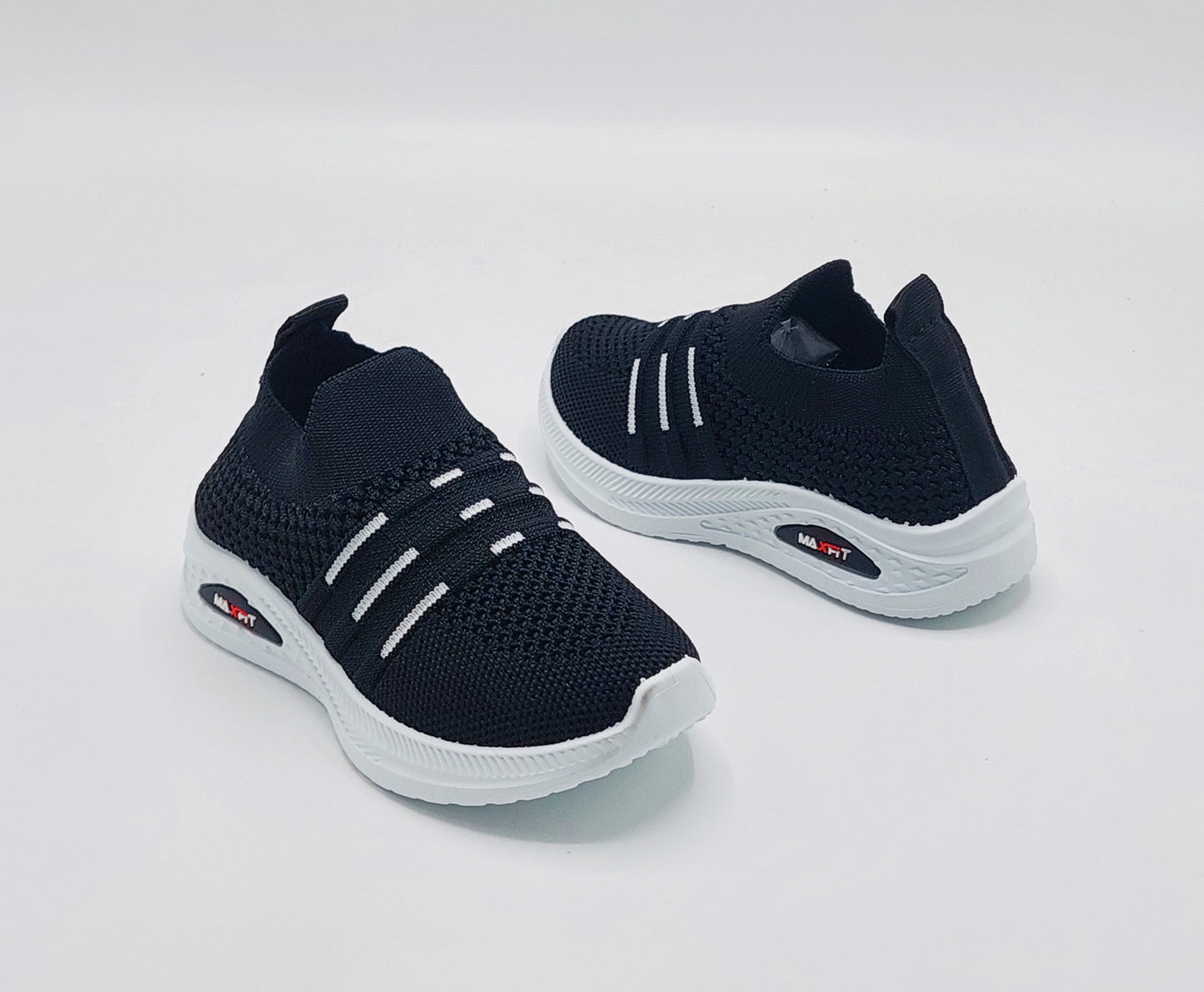 Easy To Wear Soft Comfortable Skechers for Kids - FMX06 (Black)