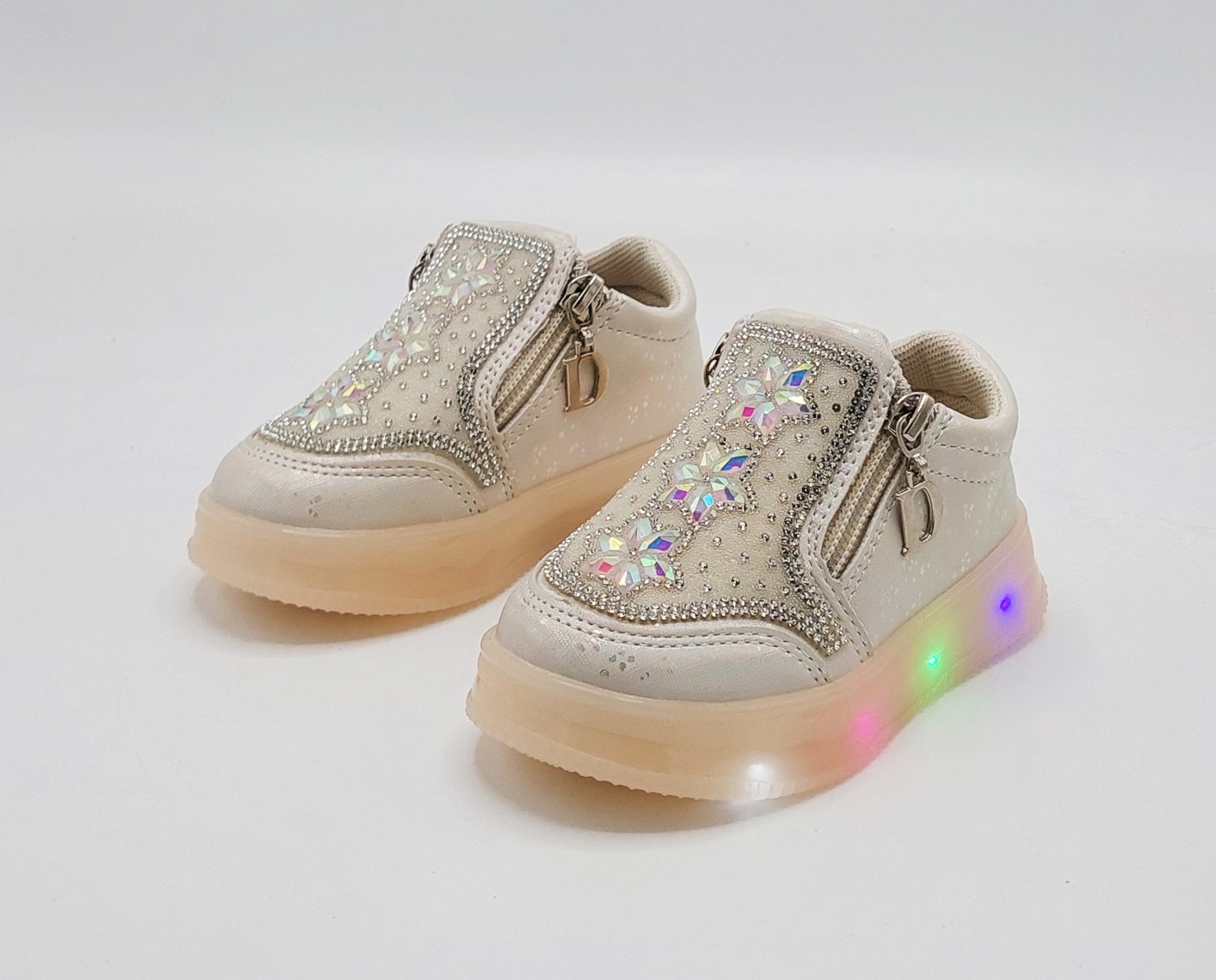 Kids Girls Beautiful Fancy Design Shoes with Lights in Sole - TK01