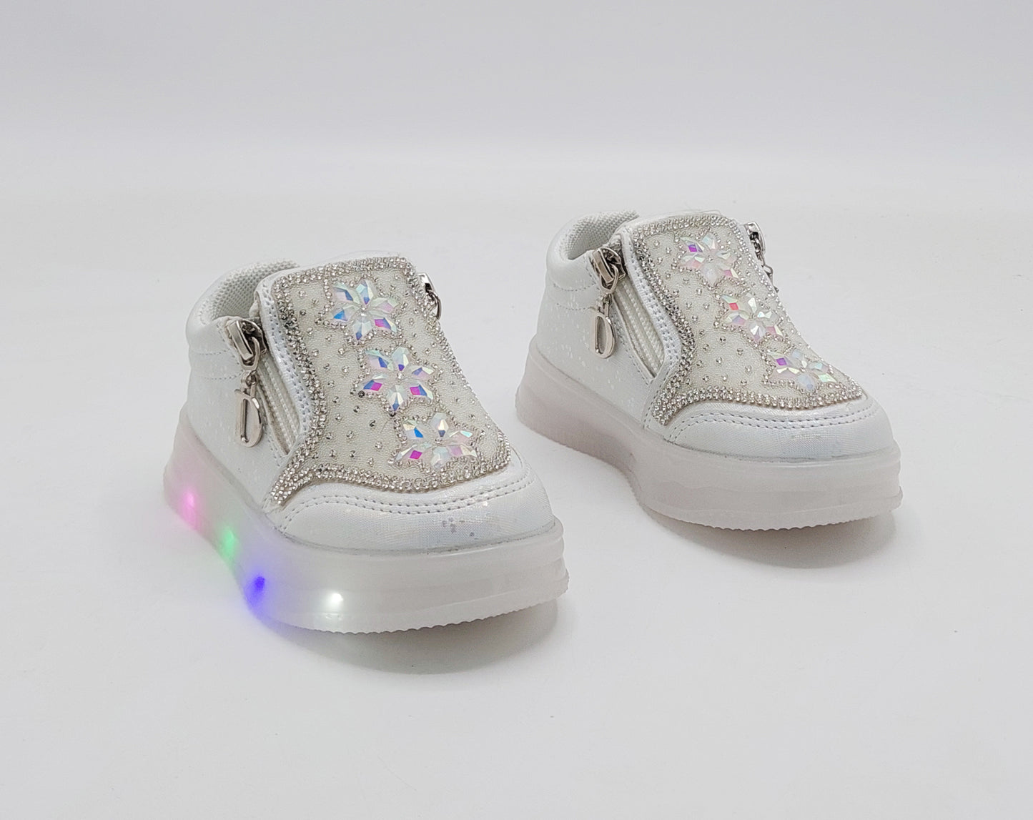 Kids Girls Beautiful Fancy Design Shoes with Lights in Sole - TK01