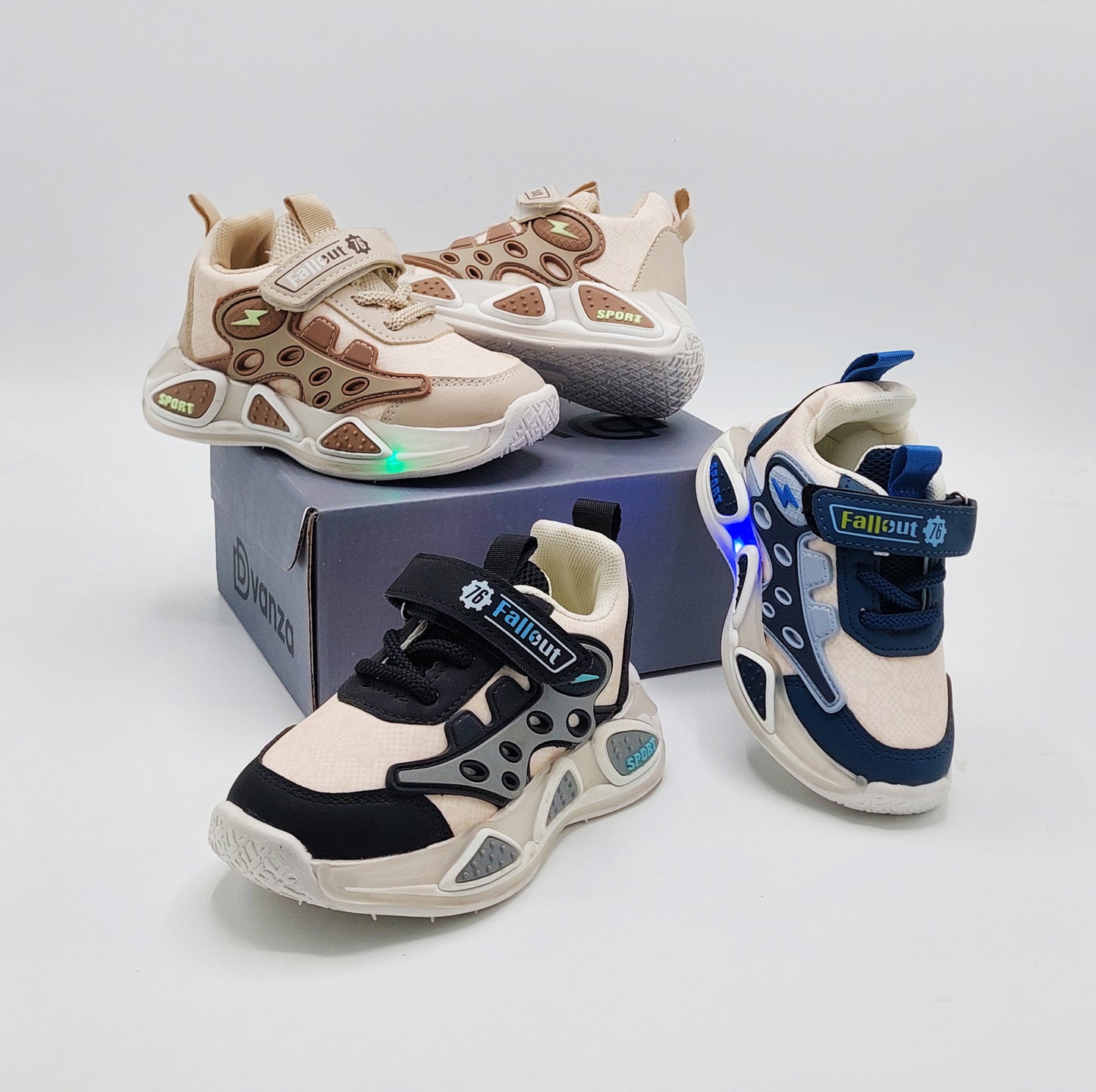 Lights in Sole Trendy Look Sneakers for Kids - OB62