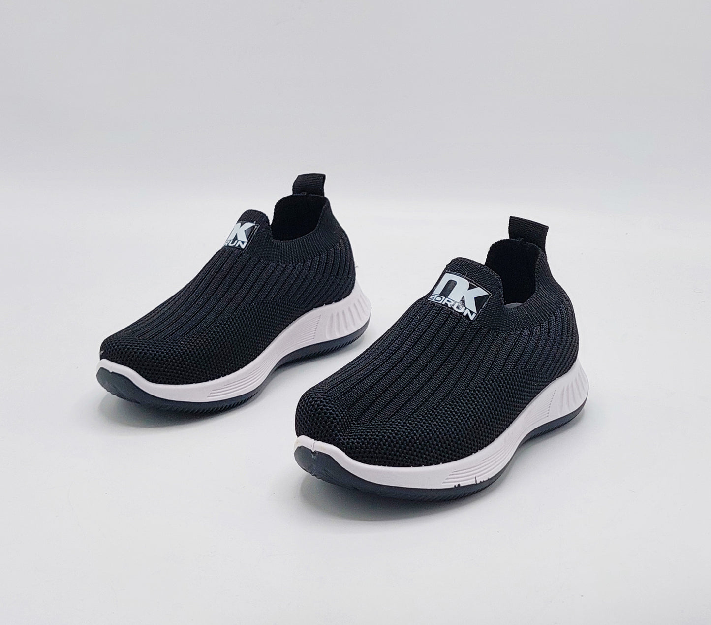 Easy to Wear Soft Comfortable Sketchers for Kids - 715 (Black)