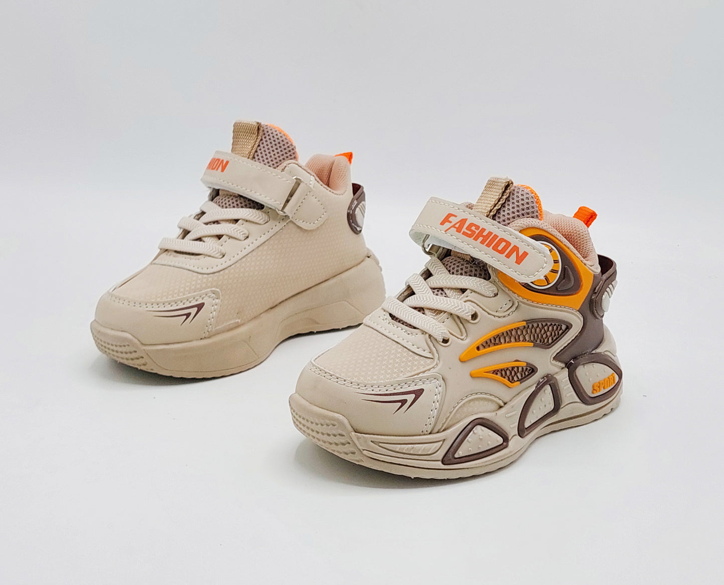 Premium Quality Trendy Look Sneakers for Kids - SB05 (Brown)