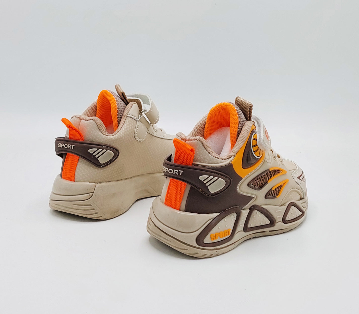 Premium Quality Trendy Look Sneakers for Kids - SB05 (Brown)