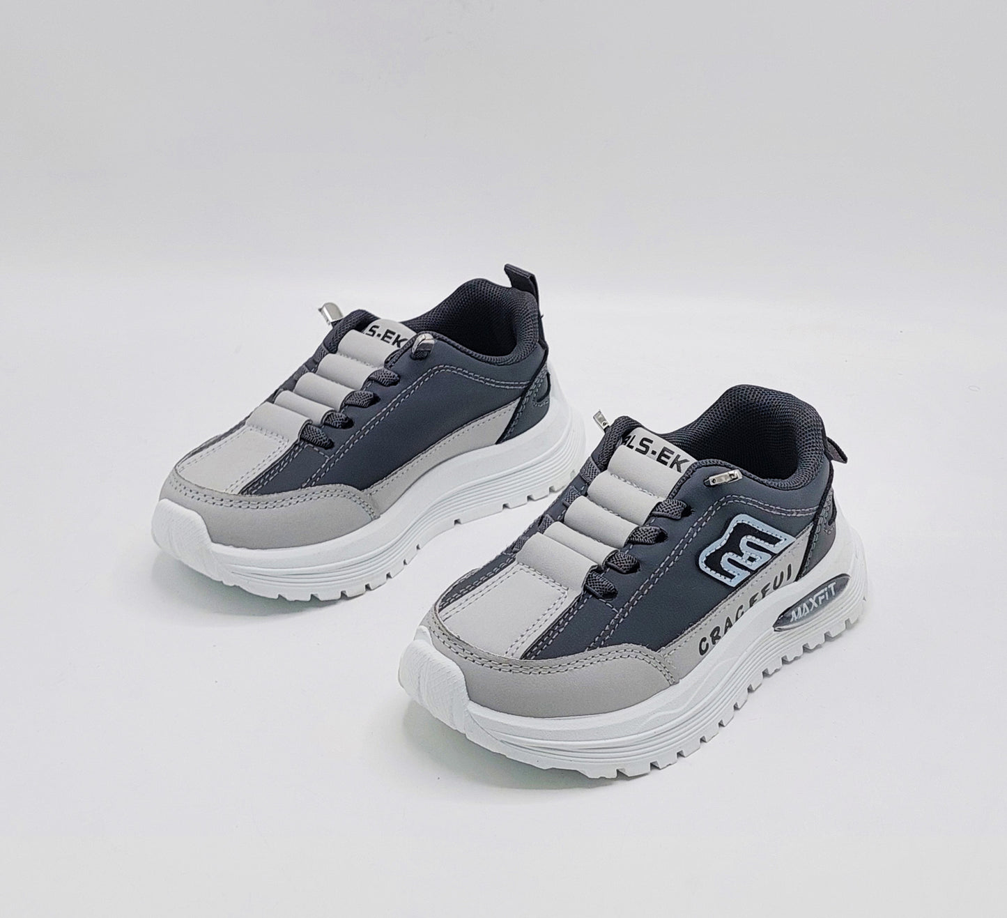 Premium Quality Trendy Look Sneakers for Kids - MFT08 (Gray)