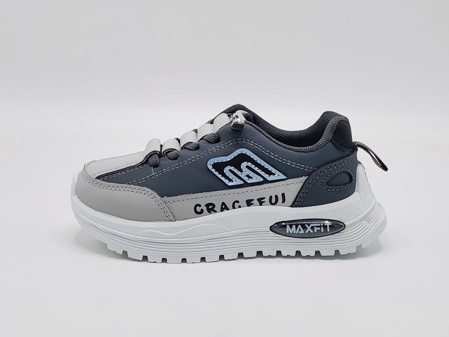 Premium Quality Trendy Look Sneakers for Kids - MFT08 (Gray)