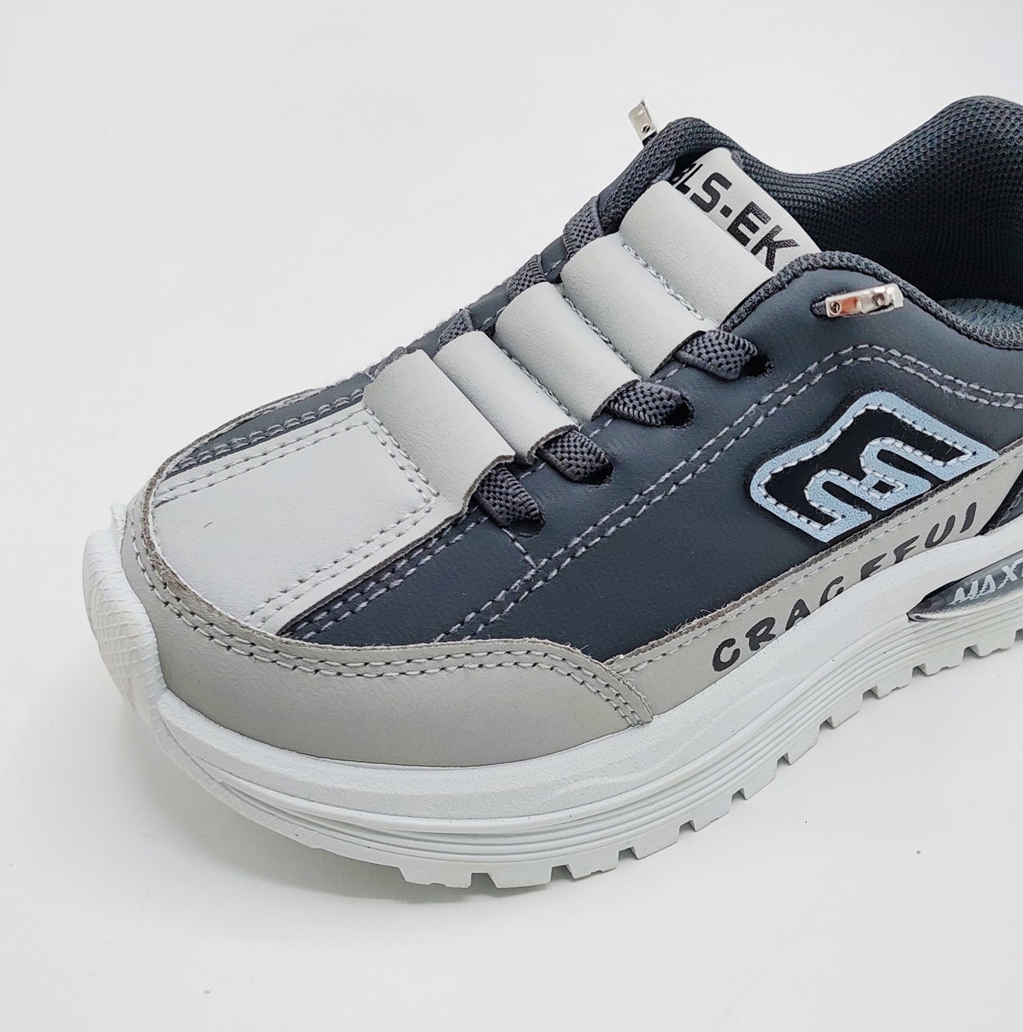 Premium Quality Trendy Look Sneakers for Kids - MFT08 (Gray)