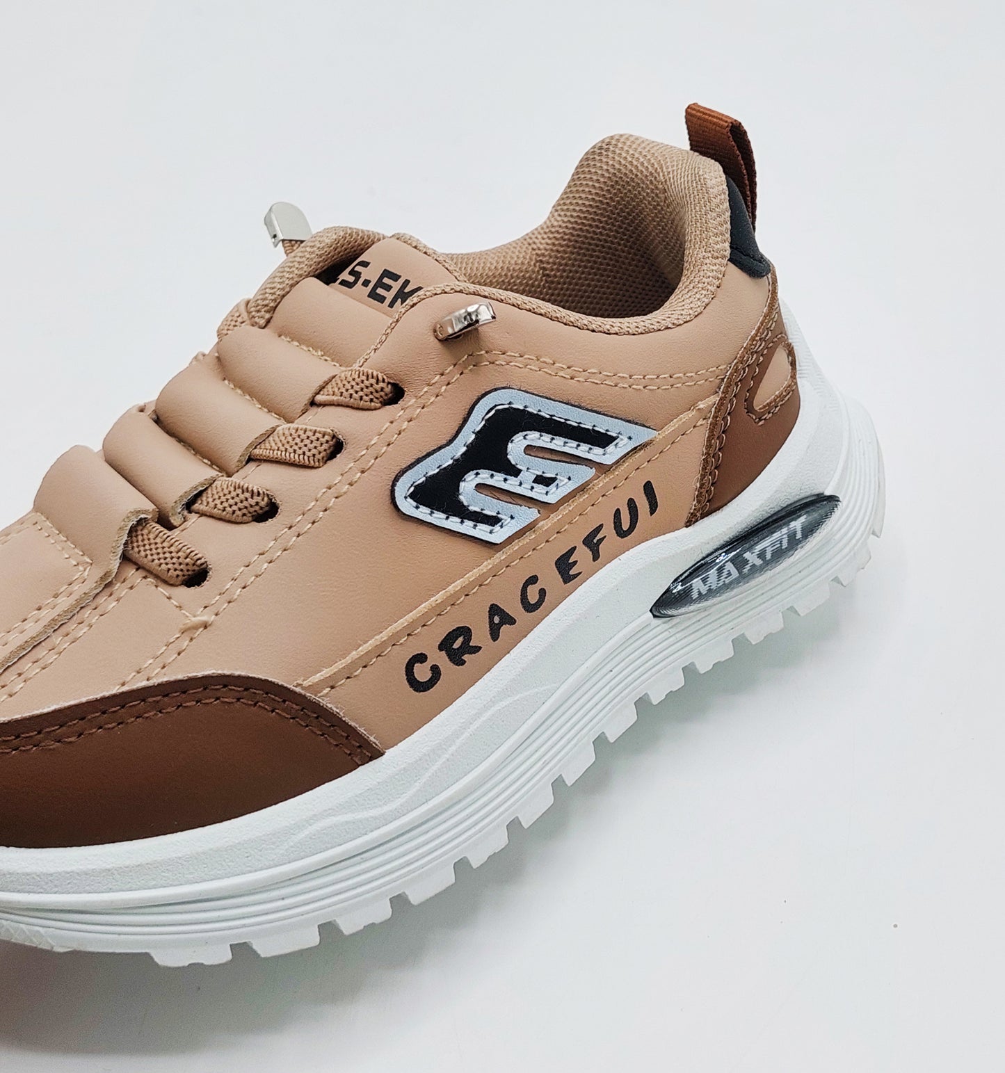 Premium Quality Trendy Look Sneakers for Kids - MFT08 (Brown)