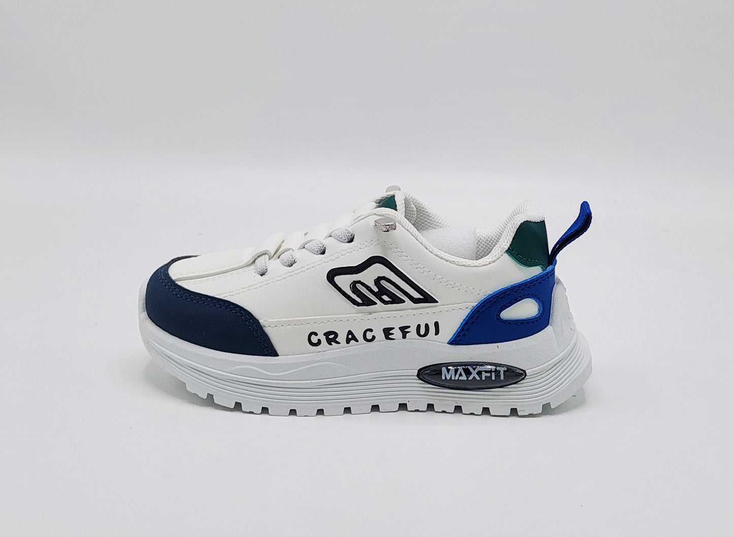 Premium Quality Trendy Look Sneakers for Kids - MFT08 (White)