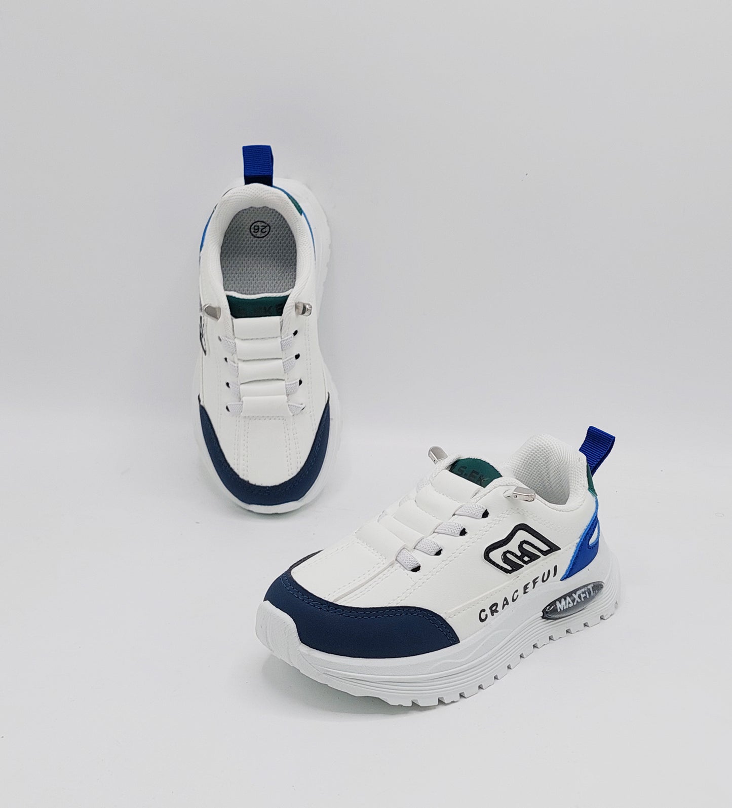 Premium Quality Trendy Look Sneakers for Kids - MFT08 (White)