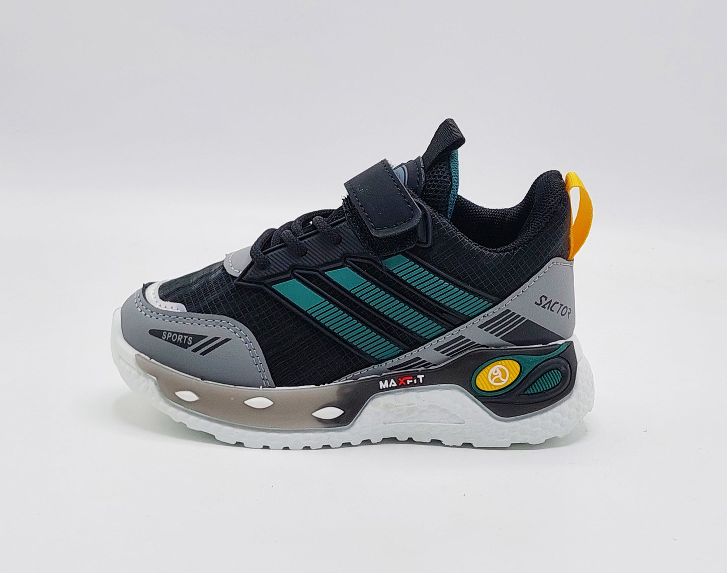 Premium Quality Trendy Look Sneakers for Kids - BFT32 (Black)