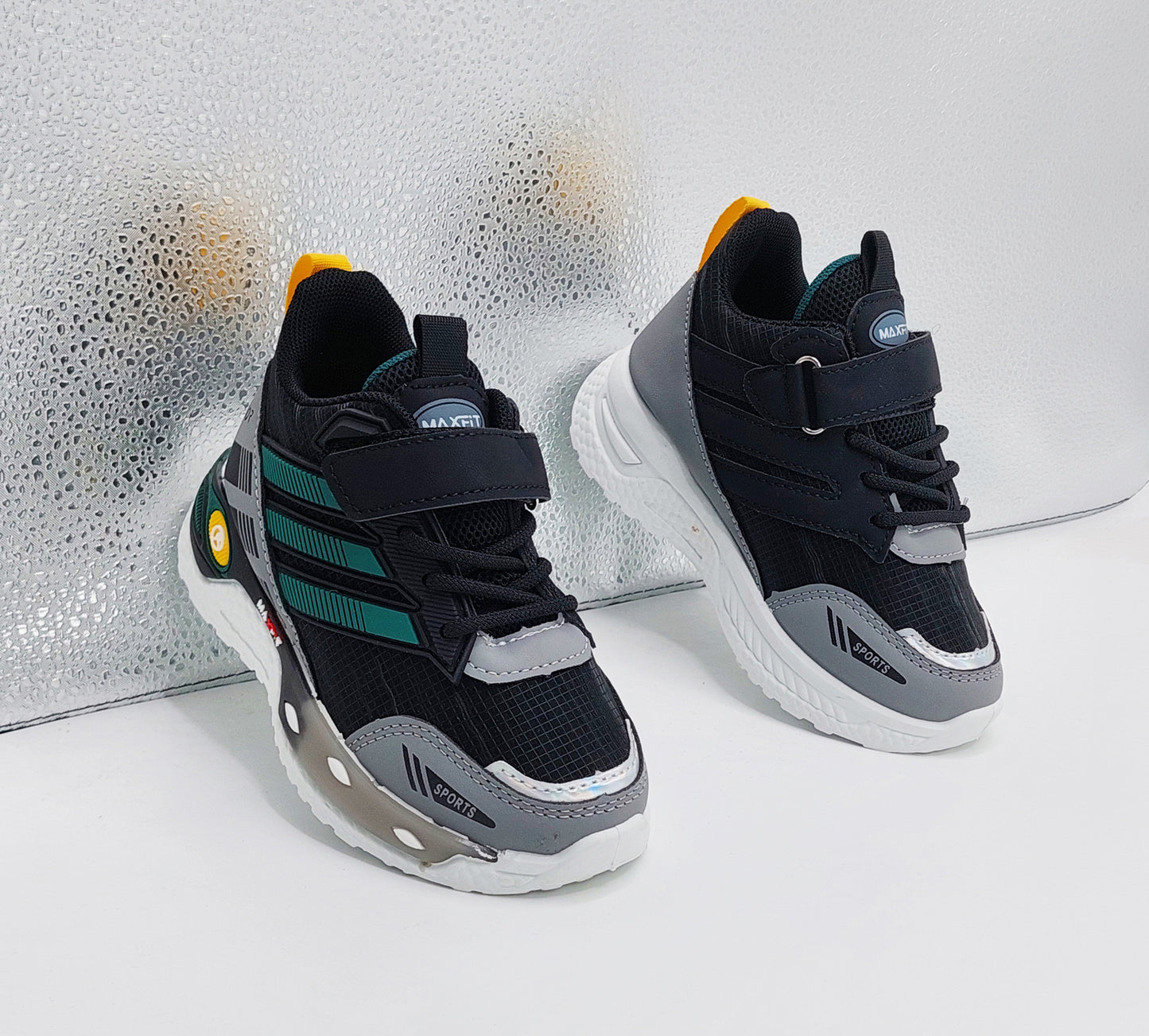 Premium Quality Trendy Look Sneakers for Kids - BFT32 (Black)