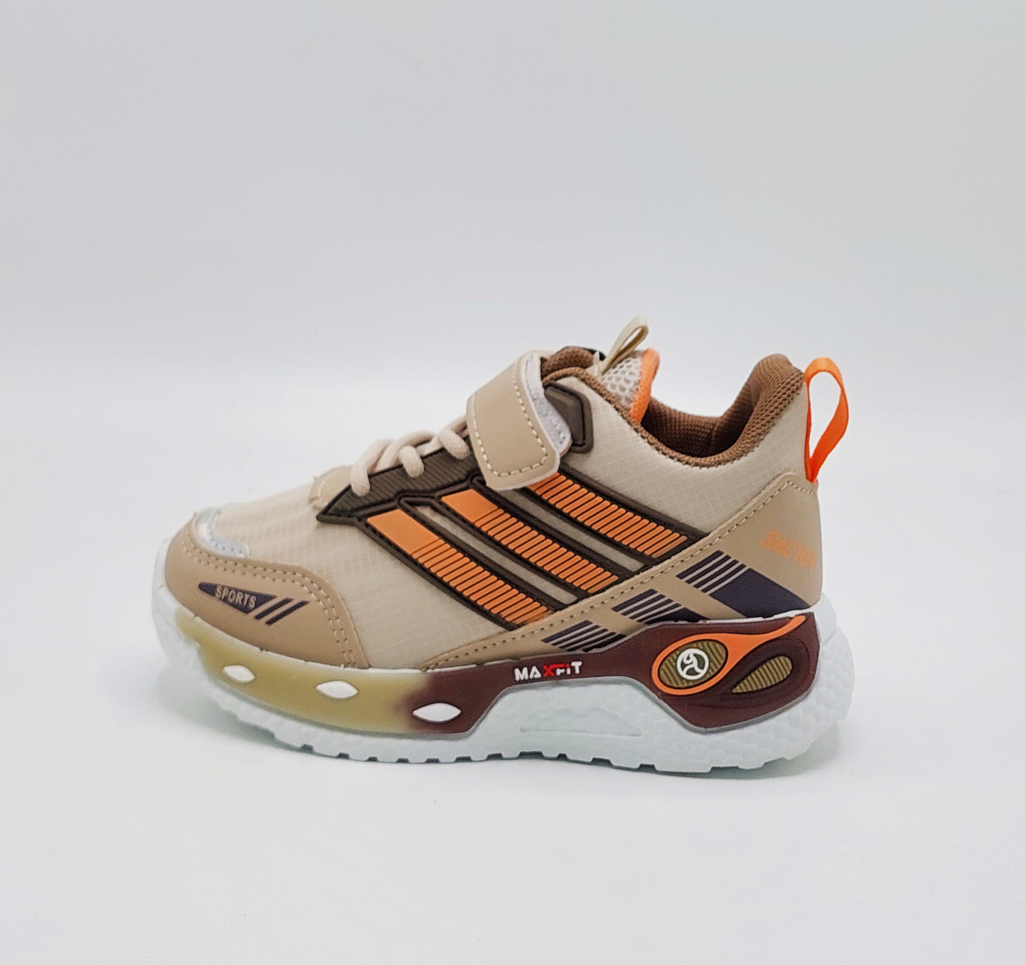 Premium Quality Trendy Look Sneakers for Kids - BFT32 (Brown)