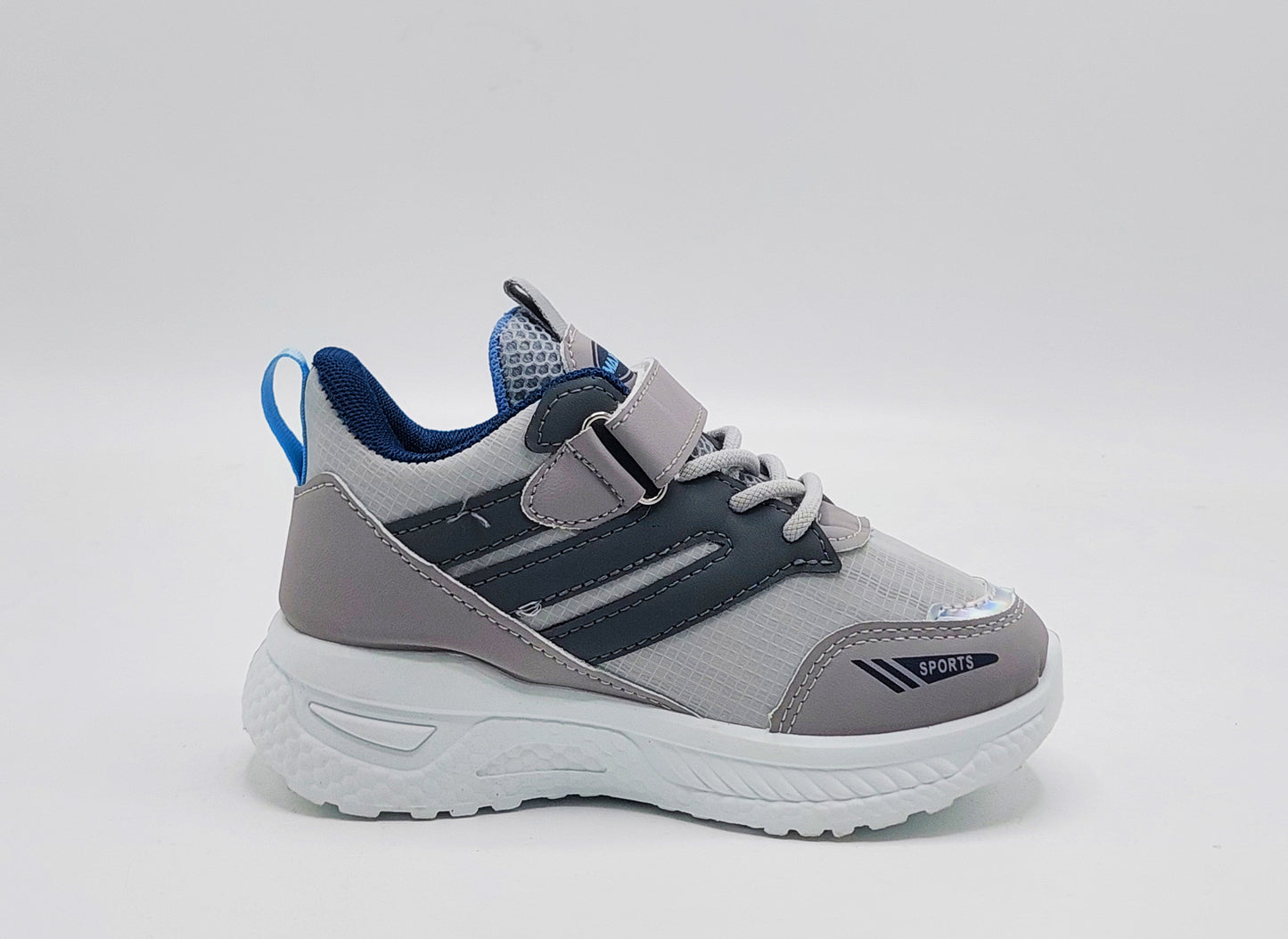Premium Quality Trendy Look Sneakers for Kids - BFT32 (Gray)