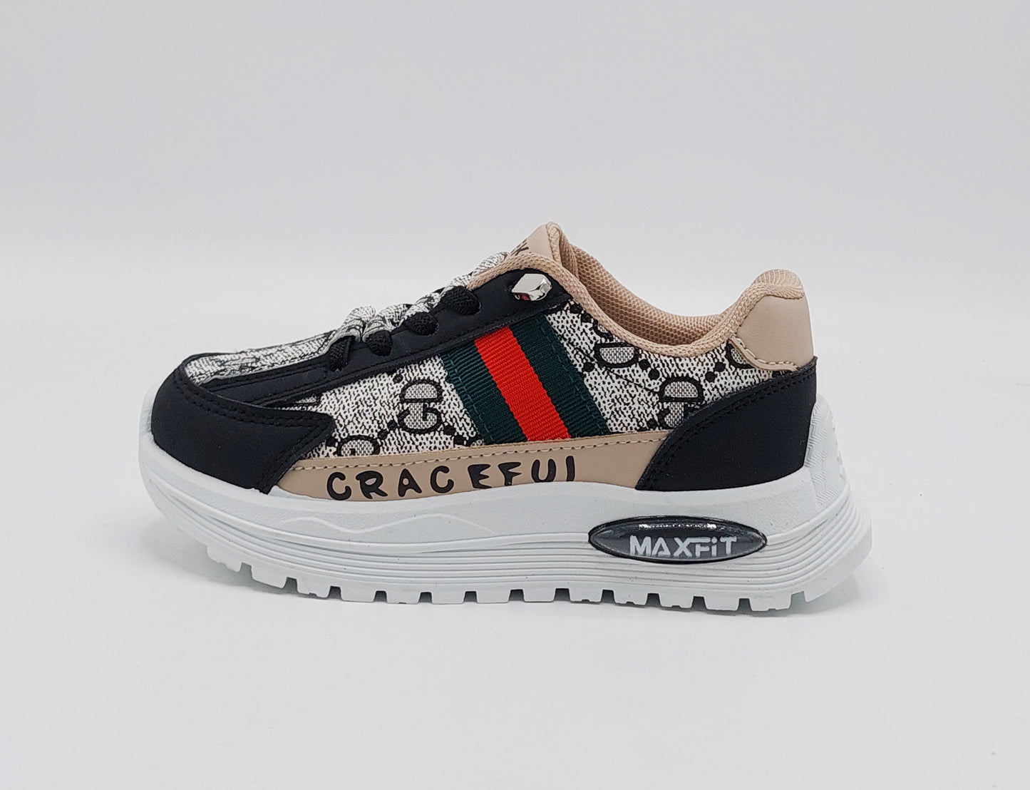 Premium Quality Trendy Look Sneakers for Kids - MFT06 (Black)