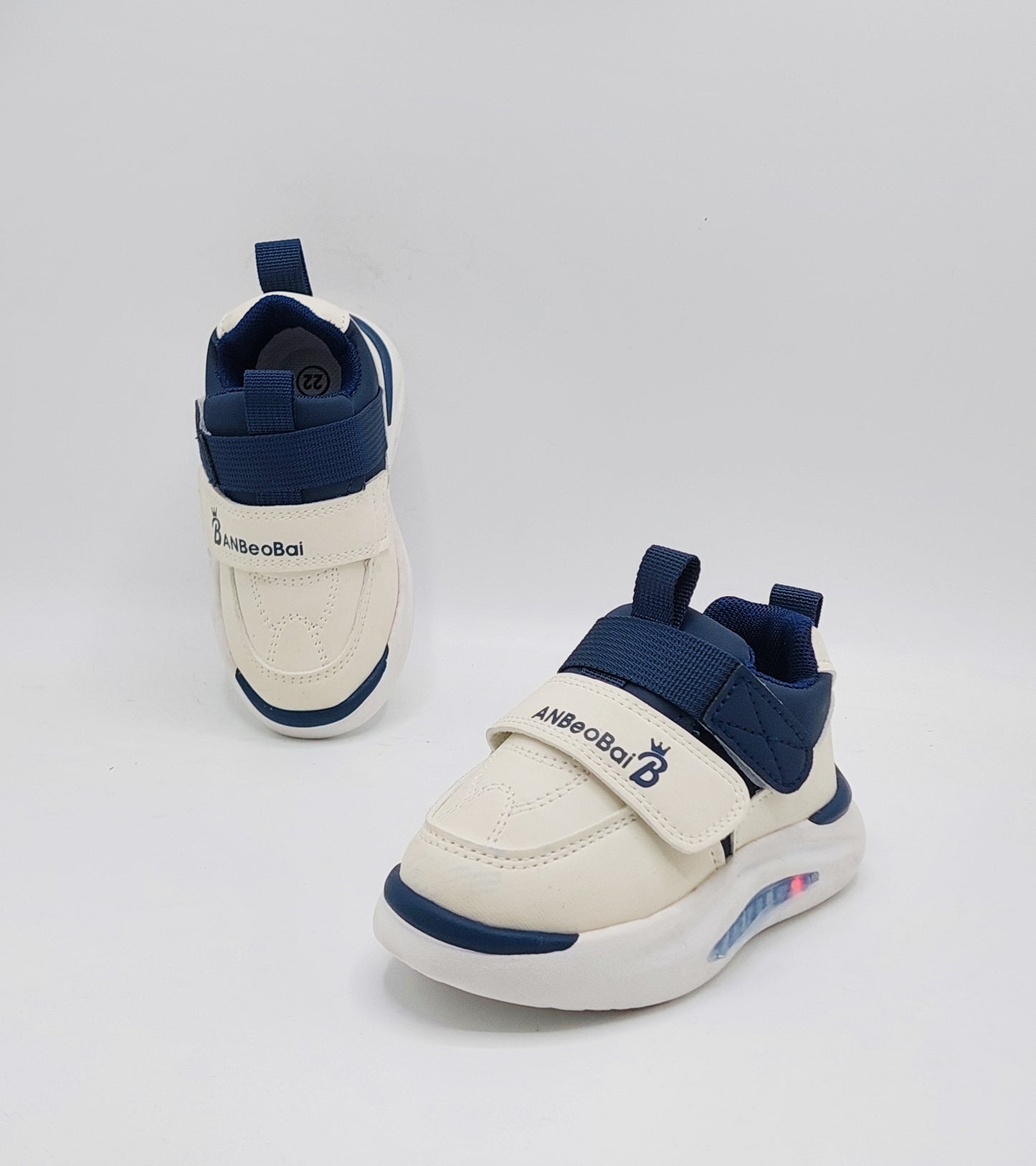 Lights in Sole Trendy Look Sneakers Shoes For Kids - AHS532 (Blue)