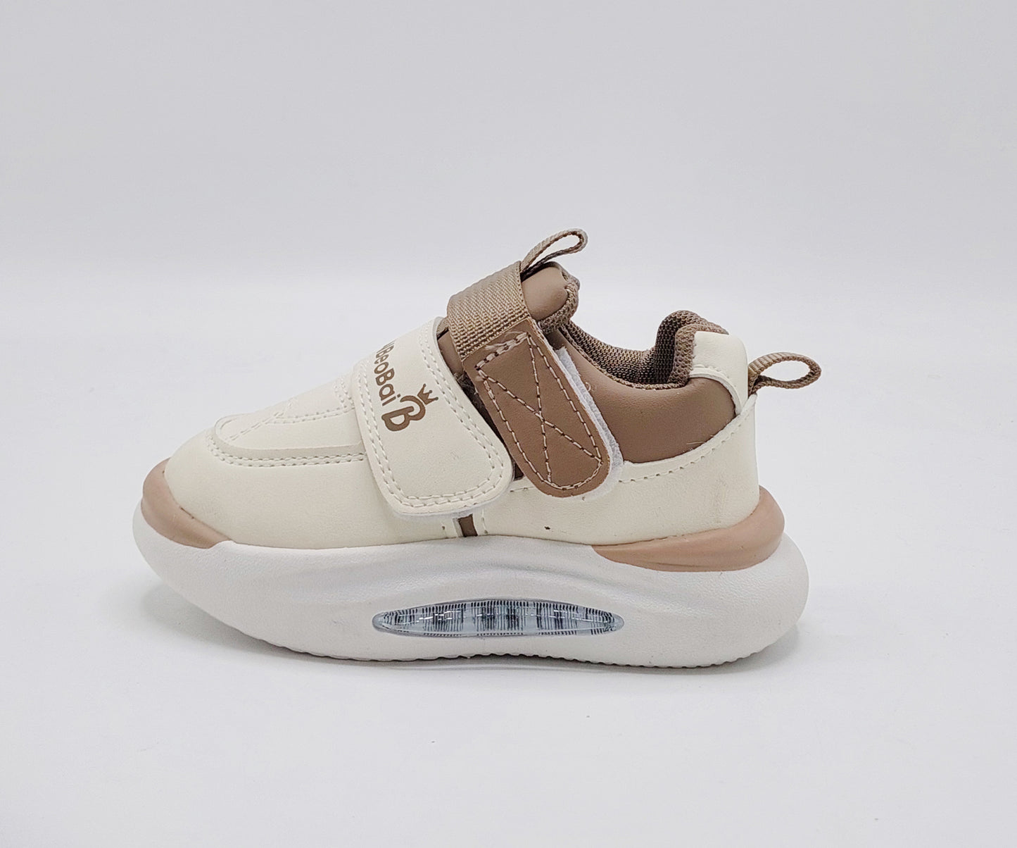 Lights in Sole Trendy Look Sneakers Shoes For Kids - AHS532 (Brown)