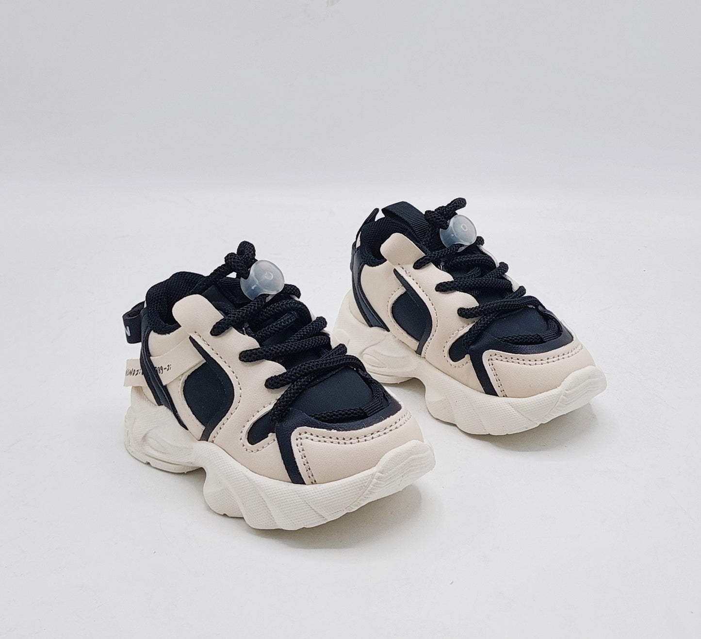 Infant's Soft Sole Trendy Look Sneakers Shoes for Kids - 003 (Black)