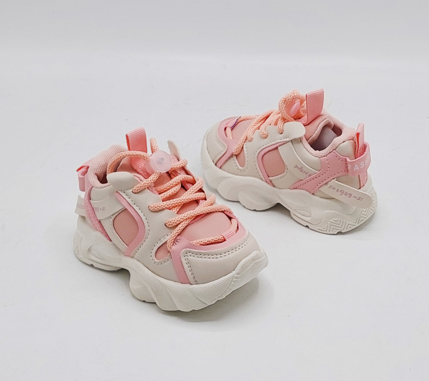 Infant's Soft Sole Trendy Look Sneakers Shoes for Kids - 003 (Pink)