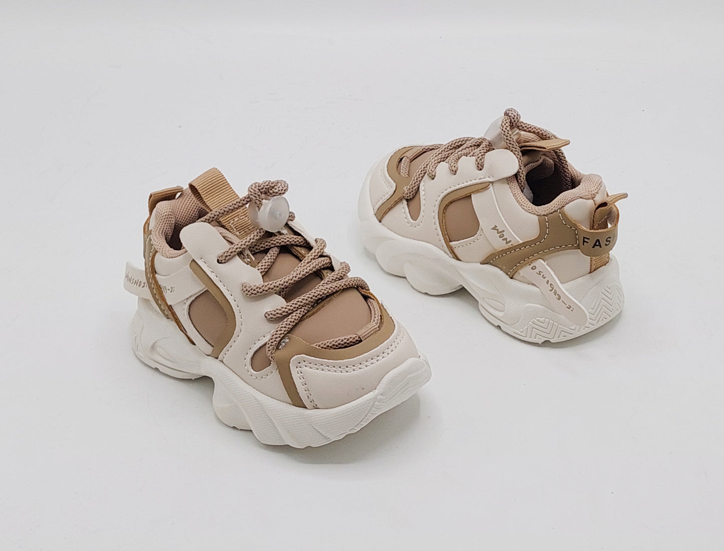 Infant's Soft Sole Trendy Look Sneakers Shoes for Kids - 003 (Brown)