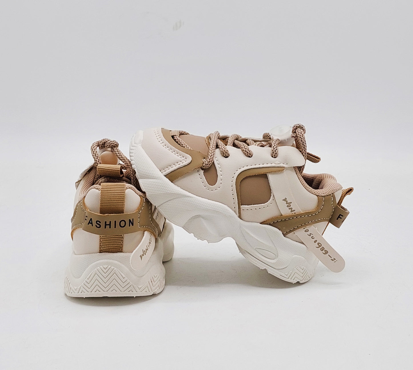 Infant's Soft Sole Trendy Look Sneakers Shoes for Kids - 003 (Brown)