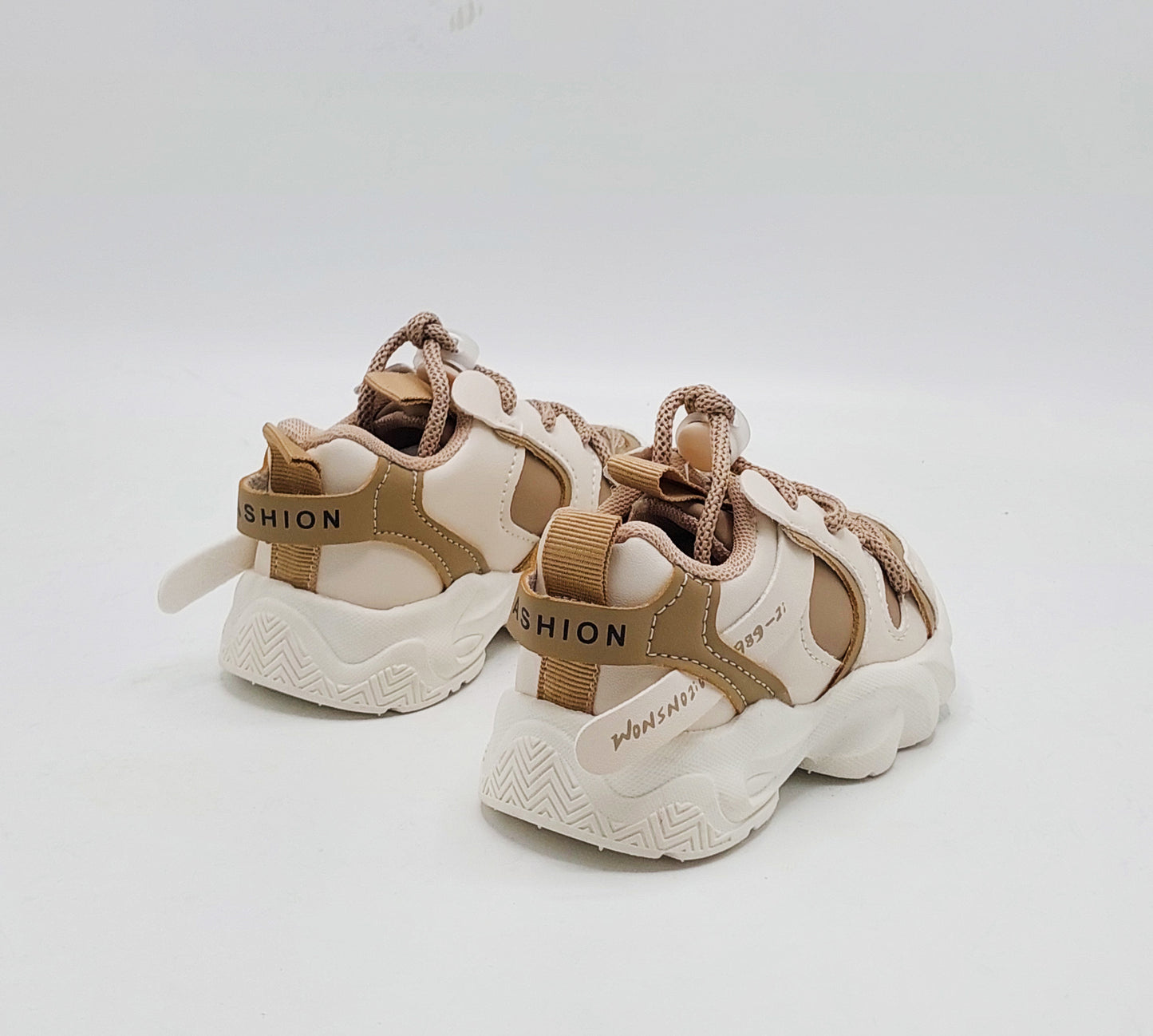 Infant's Soft Sole Trendy Look Sneakers Shoes for Kids - 003 (Brown)