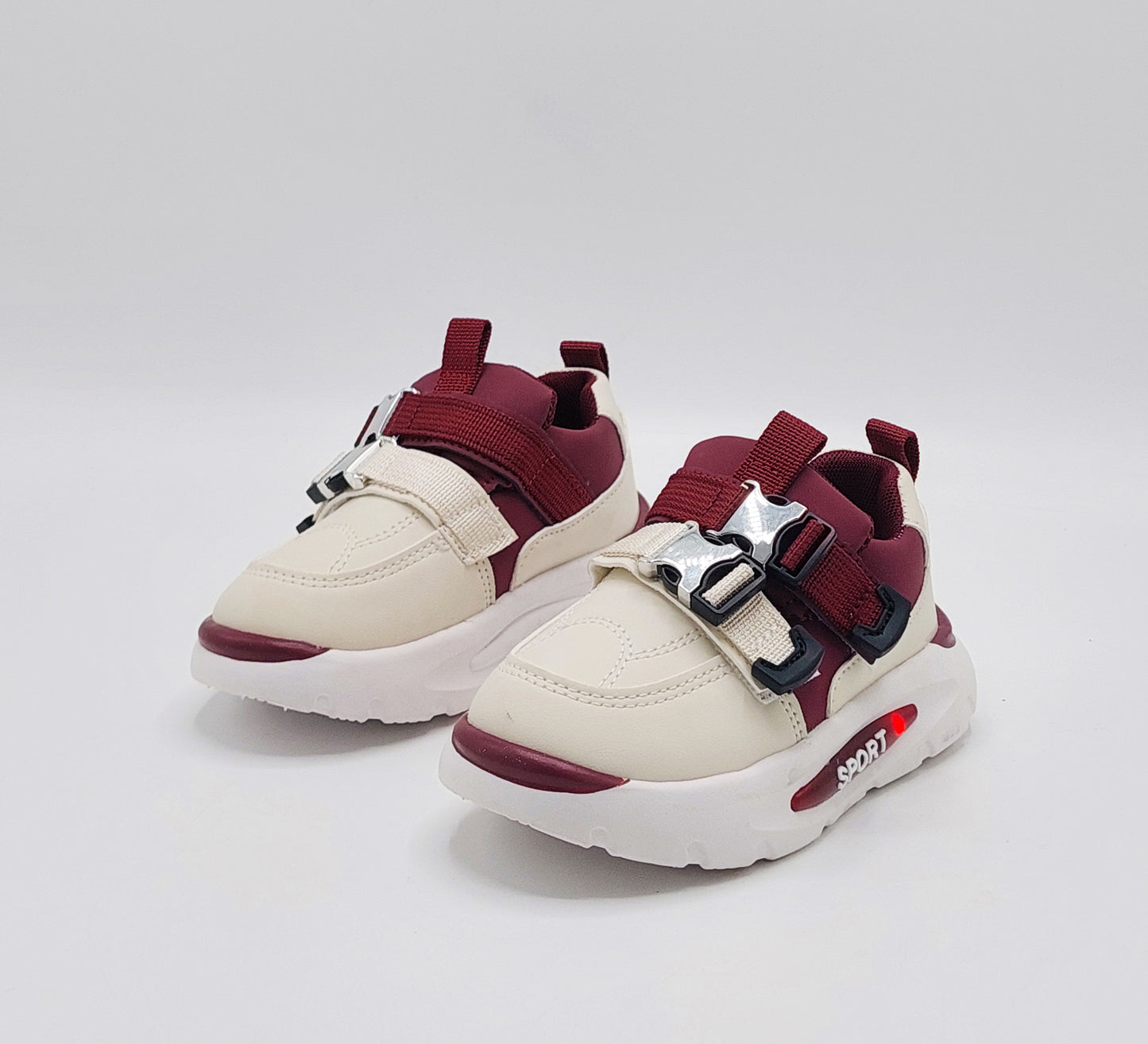 Lights in Sole Trendy Look Sneakers for Kids - LIO11(Mahroon)