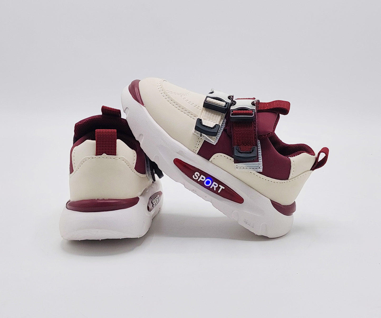 Lights in Sole Trendy Look Sneakers for Kids - LIO11(Mahroon)