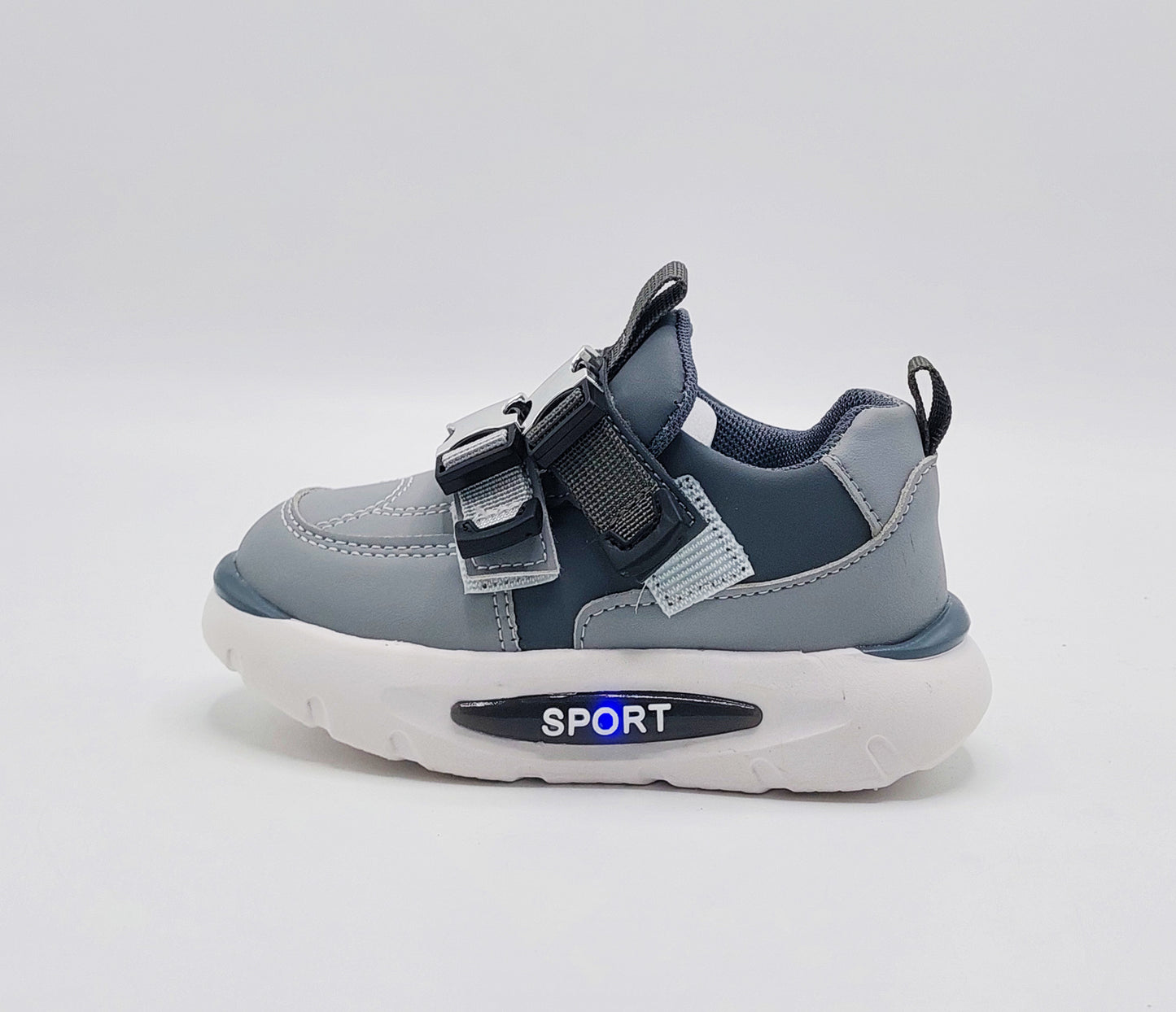 Lights in Sole Trendy Look Sneakers for Kids - LIO11(Gray)