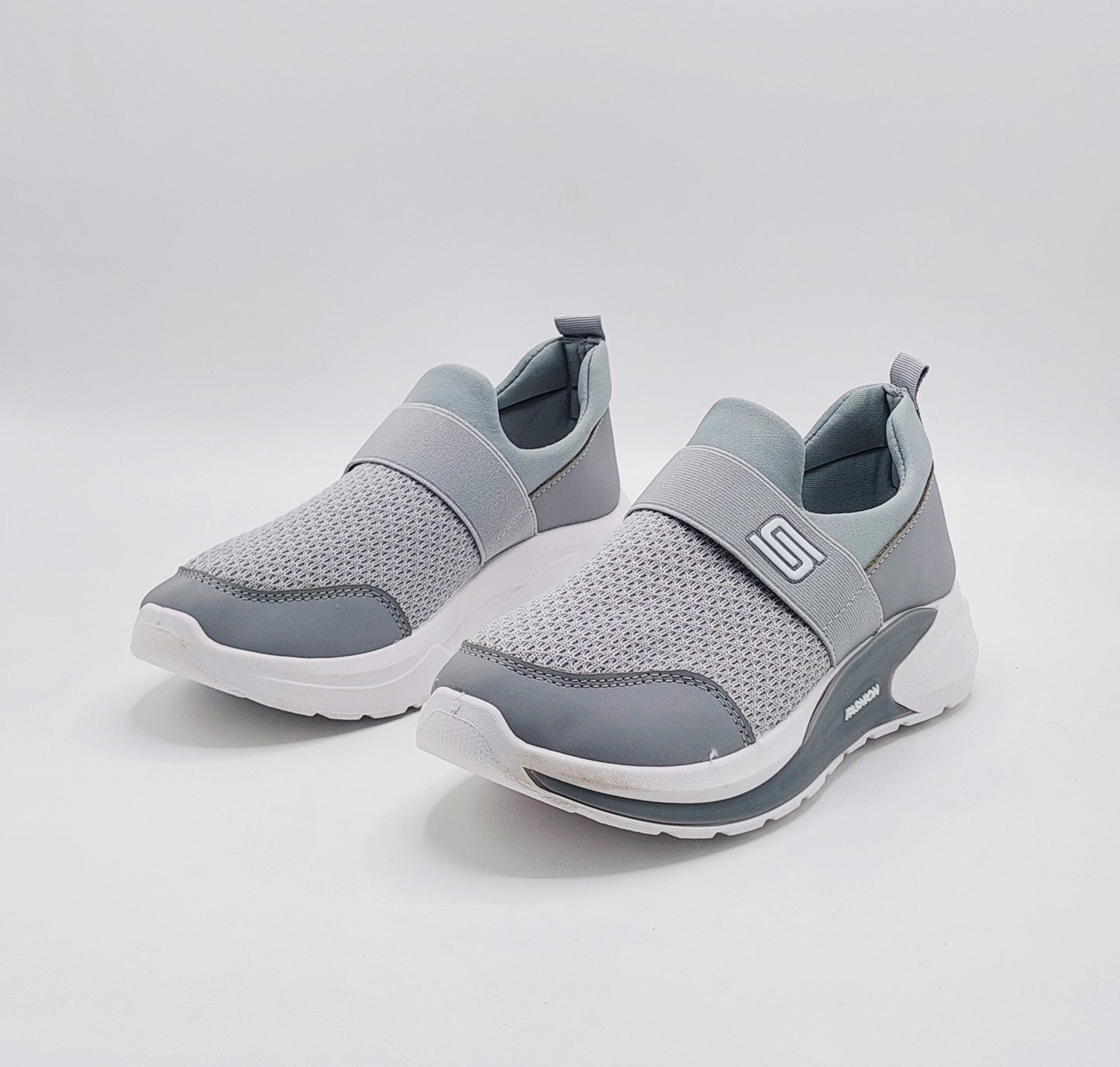 Premium Quality Soft Comfortable Sketchers Shoes for Men & Women - MSR4 (Gray)