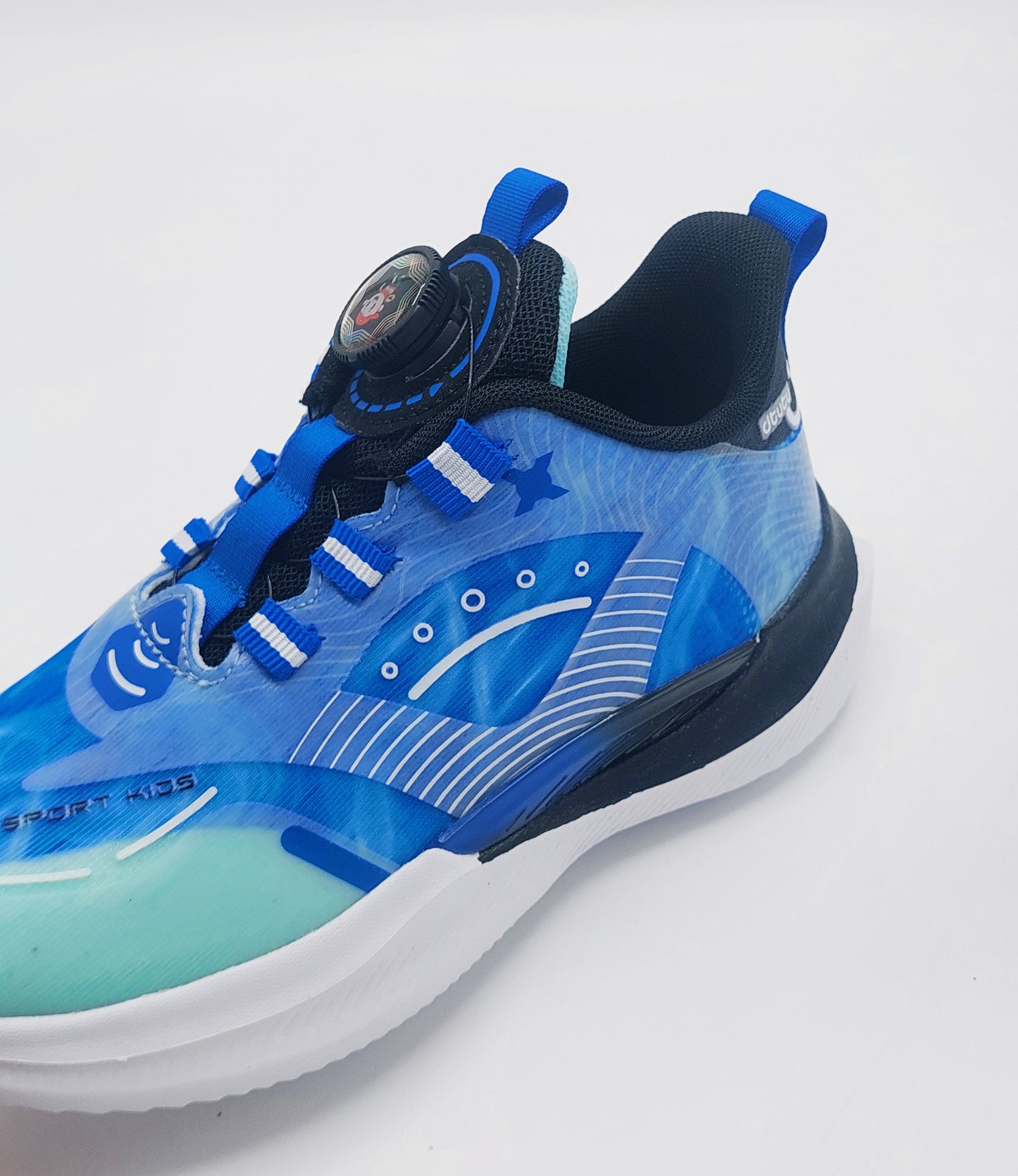 Premium Quality Light-Weight Autolace Sneakers for Kids - W63606 (Blue)