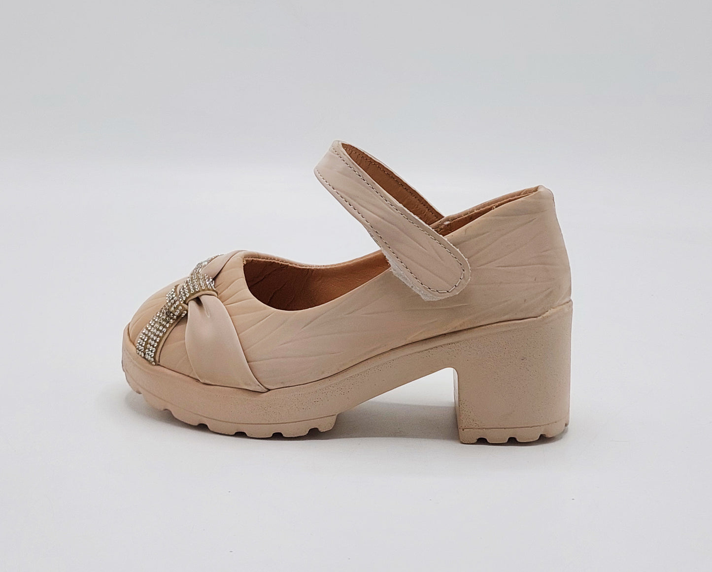 Light Weight Fancy Pumps for Kids Girls - LG777 (Biege)