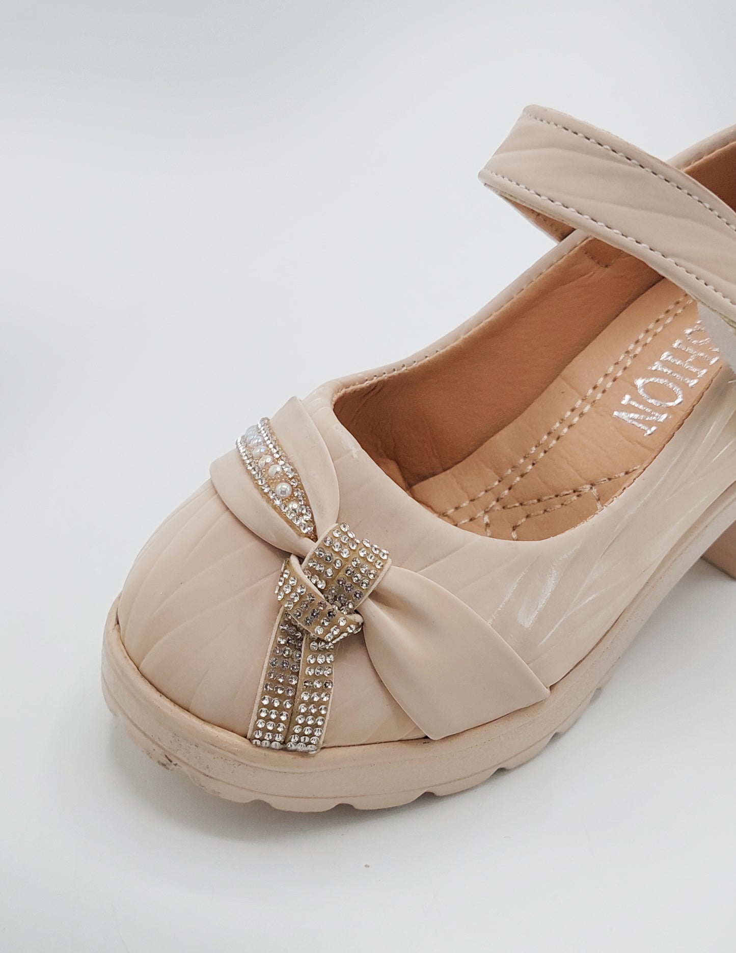 Light Weight Fancy Pumps for Kids Girls - LG777 (Biege)