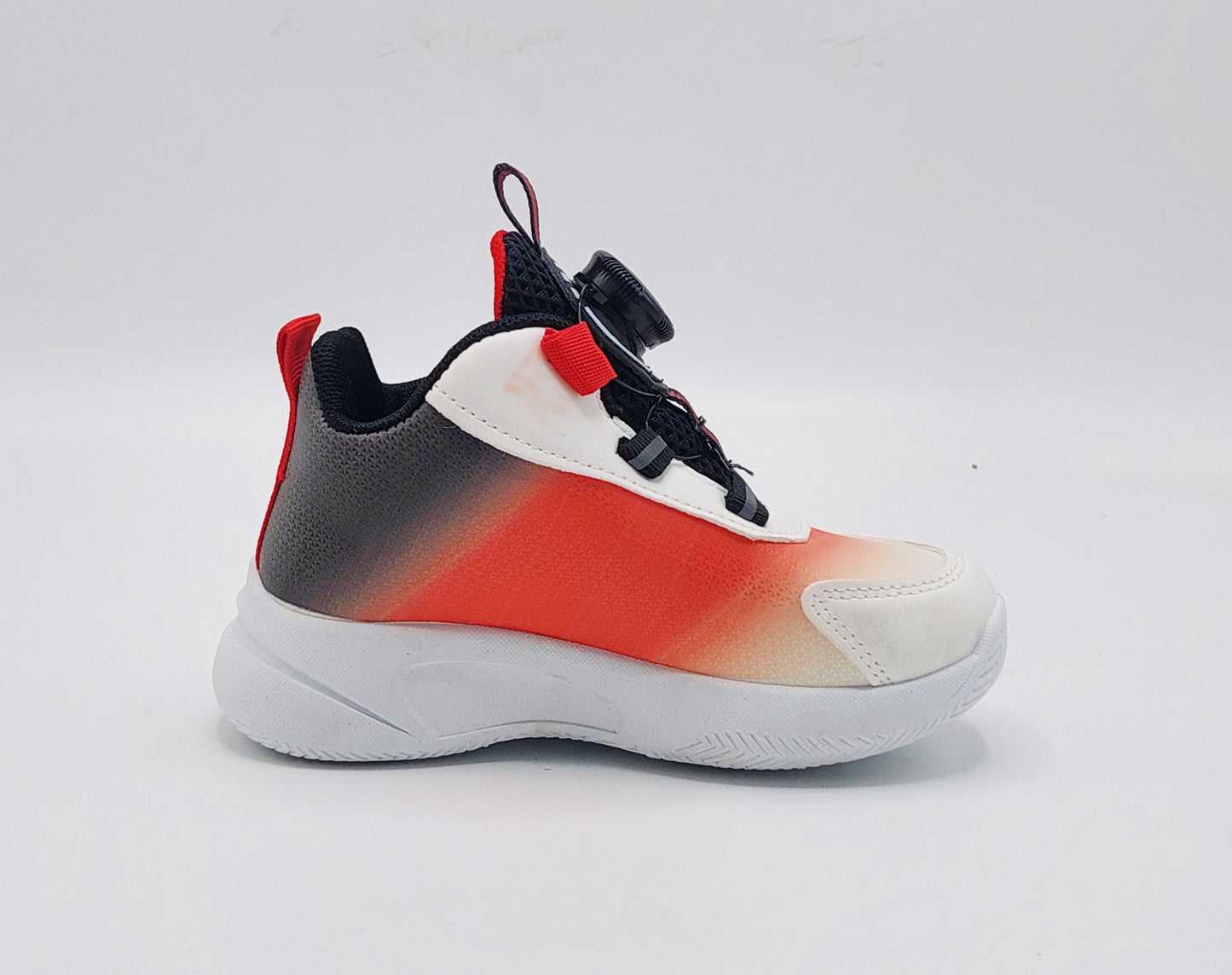 Premium Quality Kids Sneakers With Autolcae Design Easy to Wear Shoes for Kids - PA518 (Black)