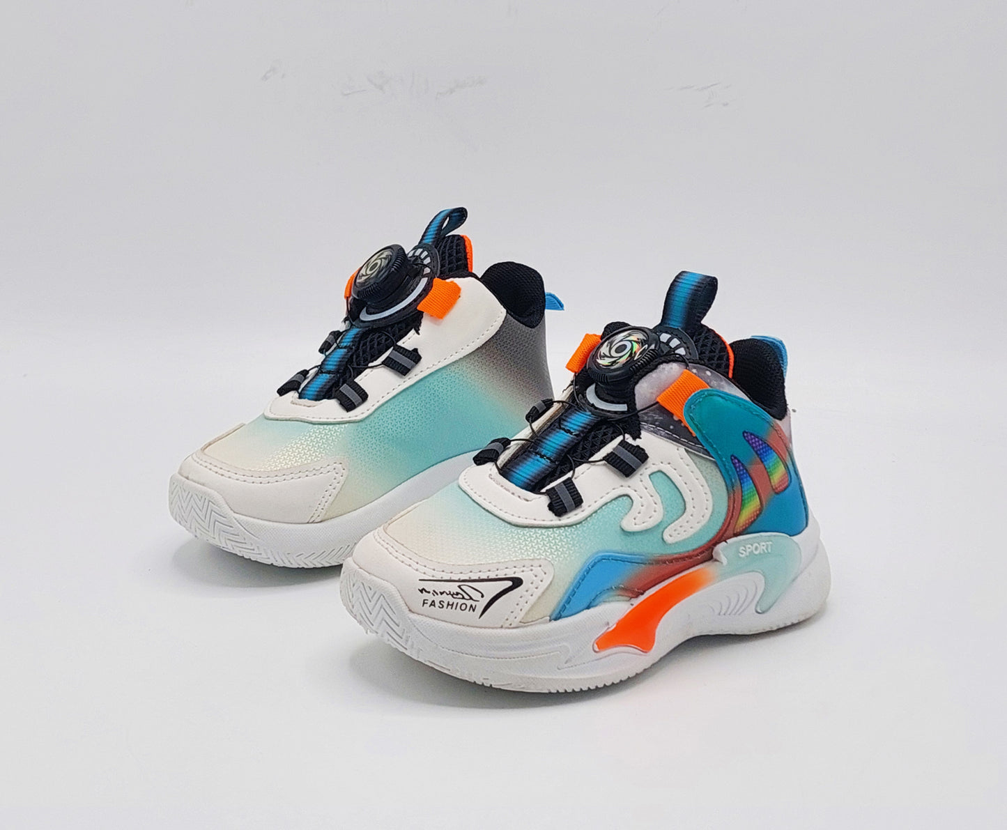 Premium Quality Autolcae Design Sneakers for Kids - PA518 (Sky Blue)