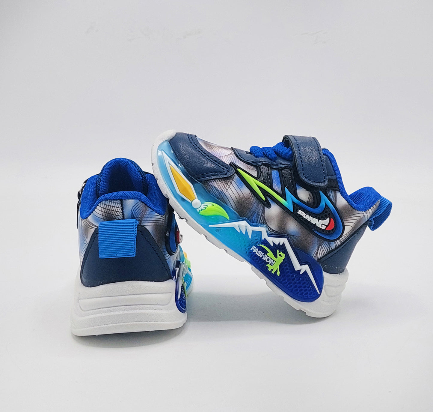 Lights In Sole Trendy Look Premium Quality Sneakers For Boys And Girls - YD5 (Blue)