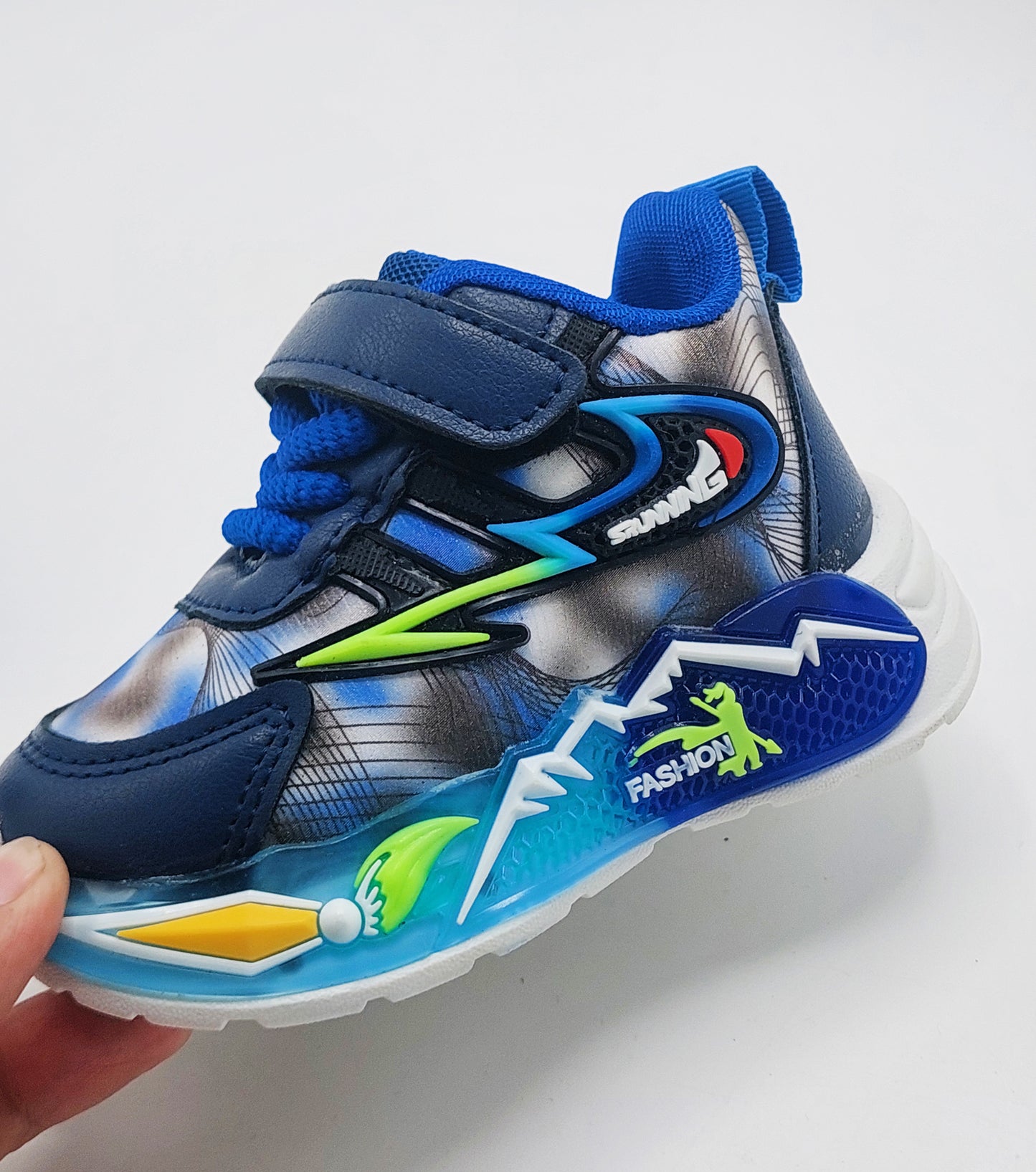 Lights In Sole Trendy Look Premium Quality Sneakers For Boys And Girls - YD5 (Blue)