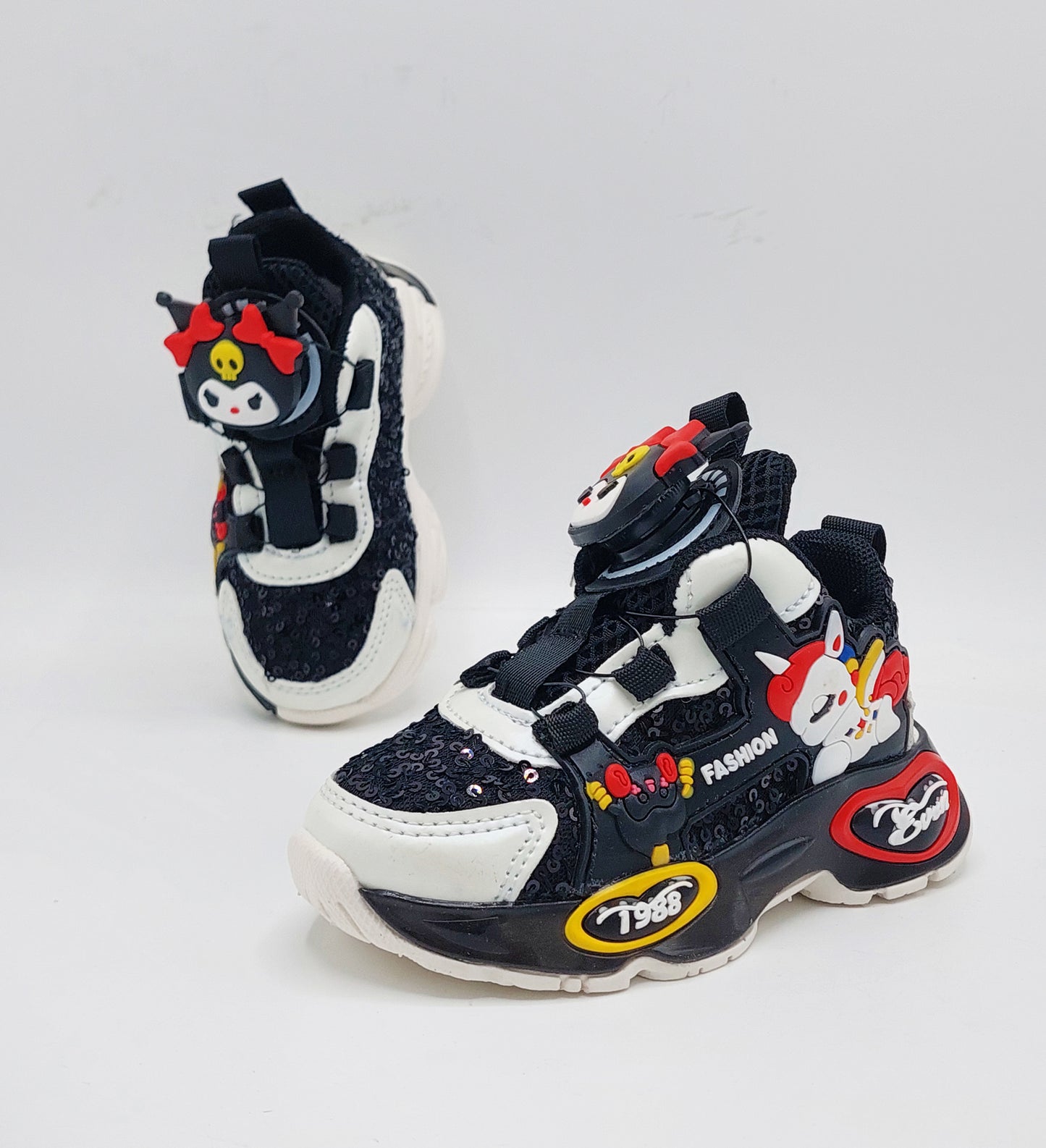 Soft Sole Trendy Look Cute Design With Autolace Sneakers For Girls Kid's - PA537