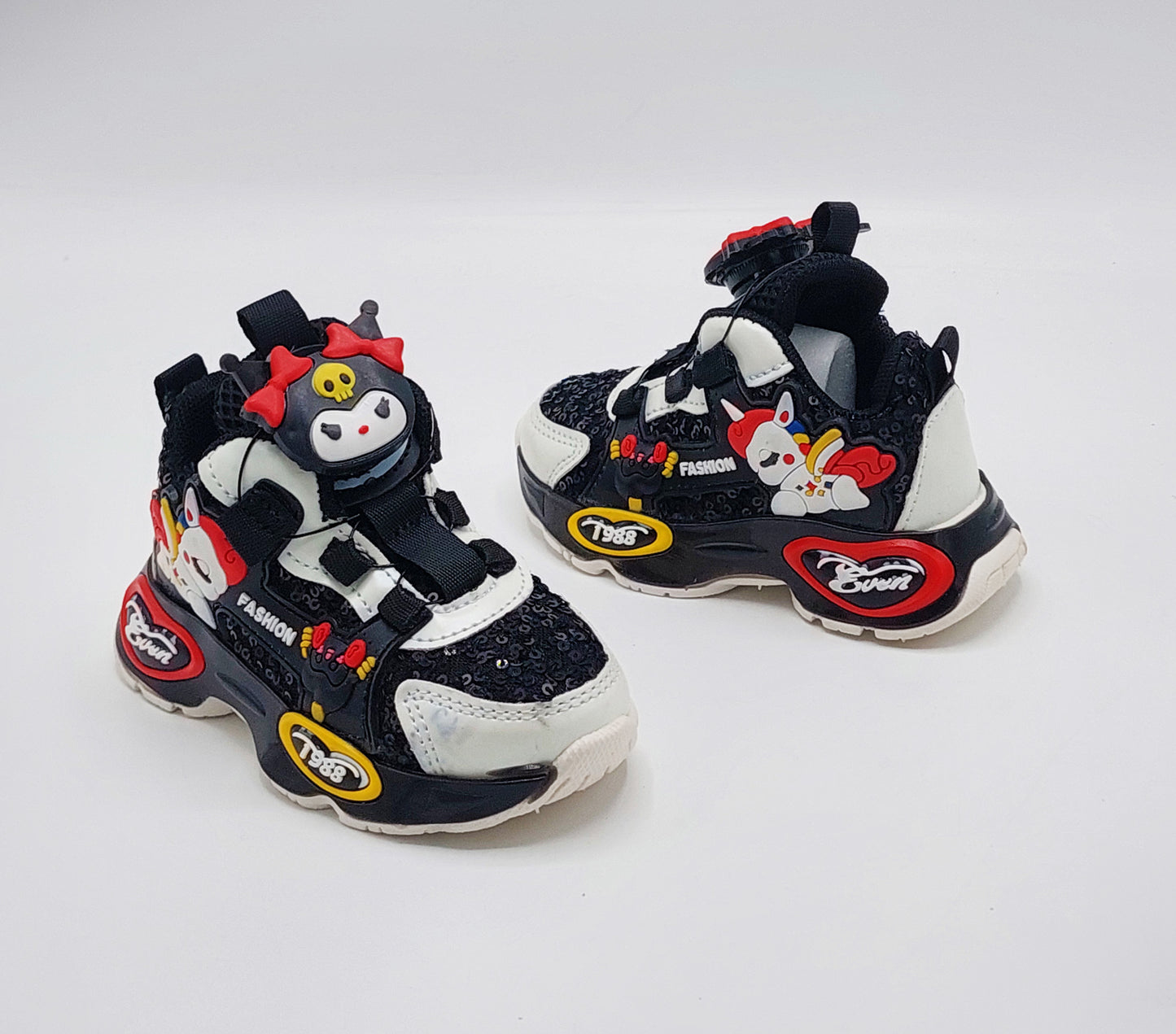 Soft Sole Trendy Look Cute Design With Autolace Sneakers For Girls Kid's - PA537