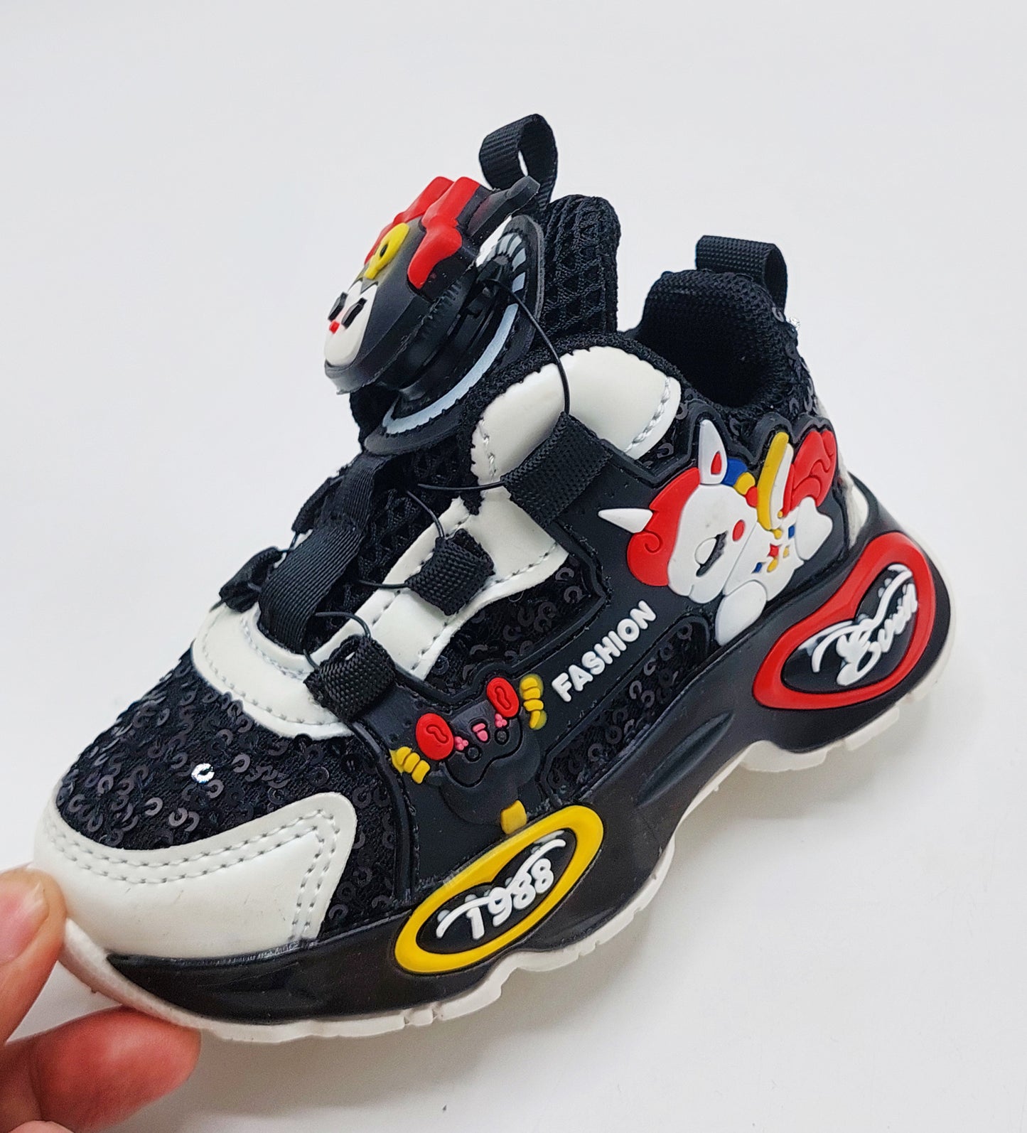 Soft Sole Trendy Look Cute Design With Autolace Sneakers For Girls Kid's - PA537