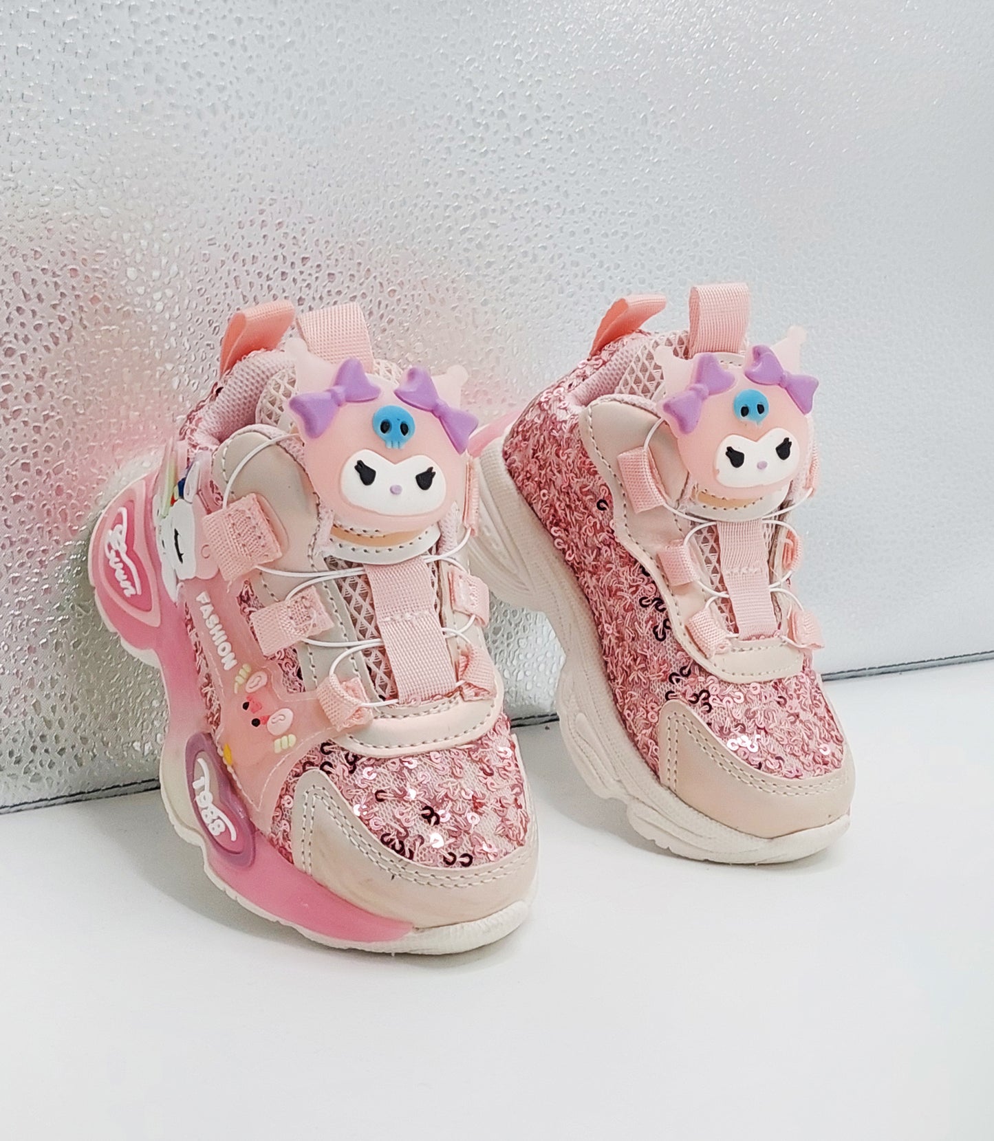 Soft Sole Trendy Look Cute Design With Autolace Sneakers For Girls Kid's - PA537