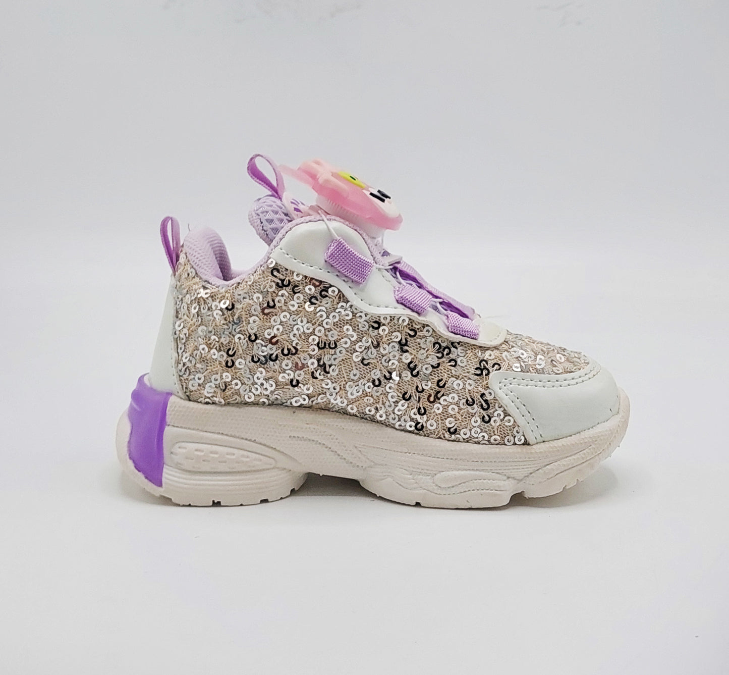 Soft Sole Trendy Look Cute Design With Autolace Sneakers For Girls Kid's - PA537