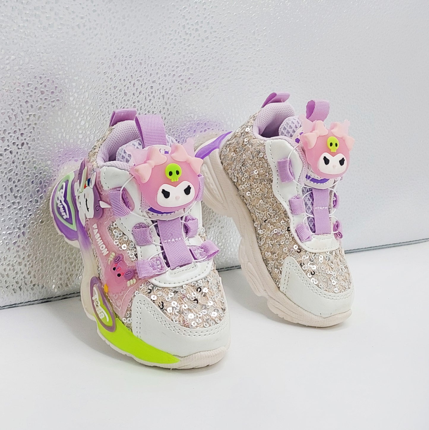 Soft Sole Trendy Look Cute Design With Autolace Sneakers For Girls Kid's - PA537