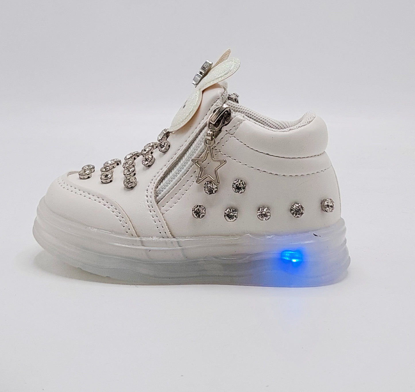 Kid's Beautiful Design Fancy Looking Shoes With Lights in Sole For Girls - ABB407