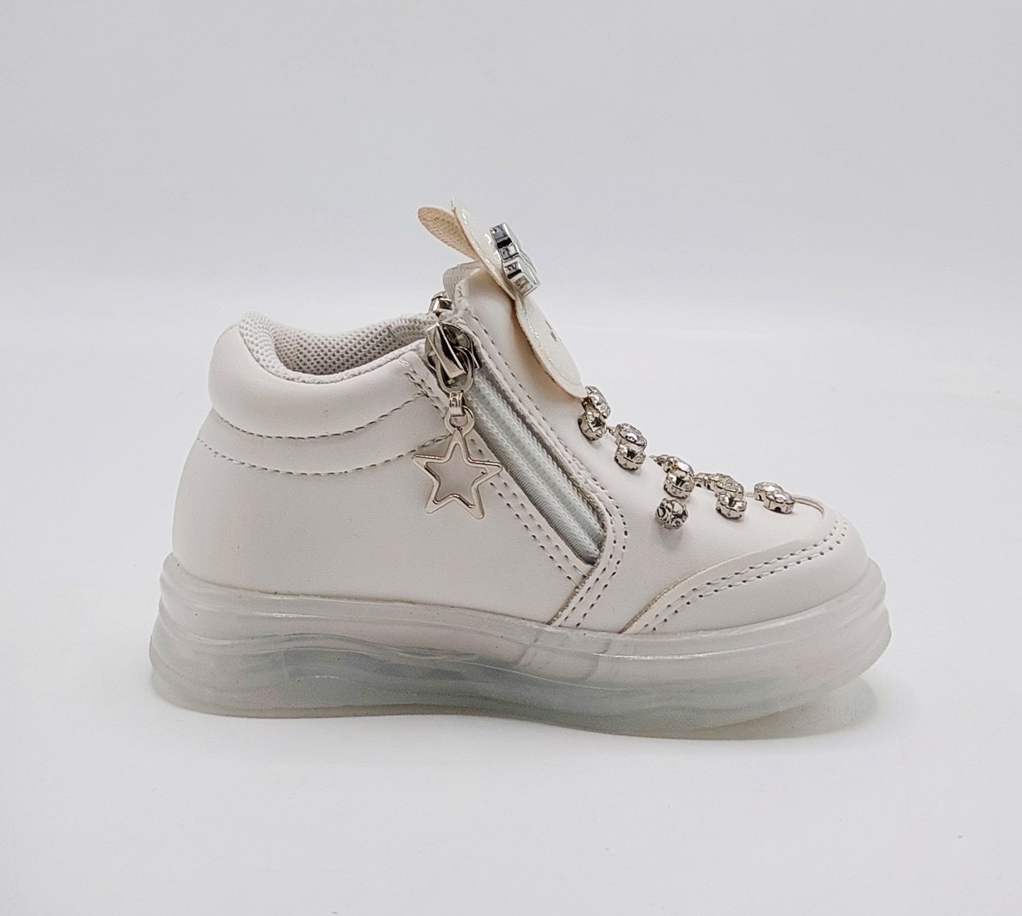 Kid's Beautiful Design Fancy Looking Shoes With Lights in Sole For Girls - ABB407