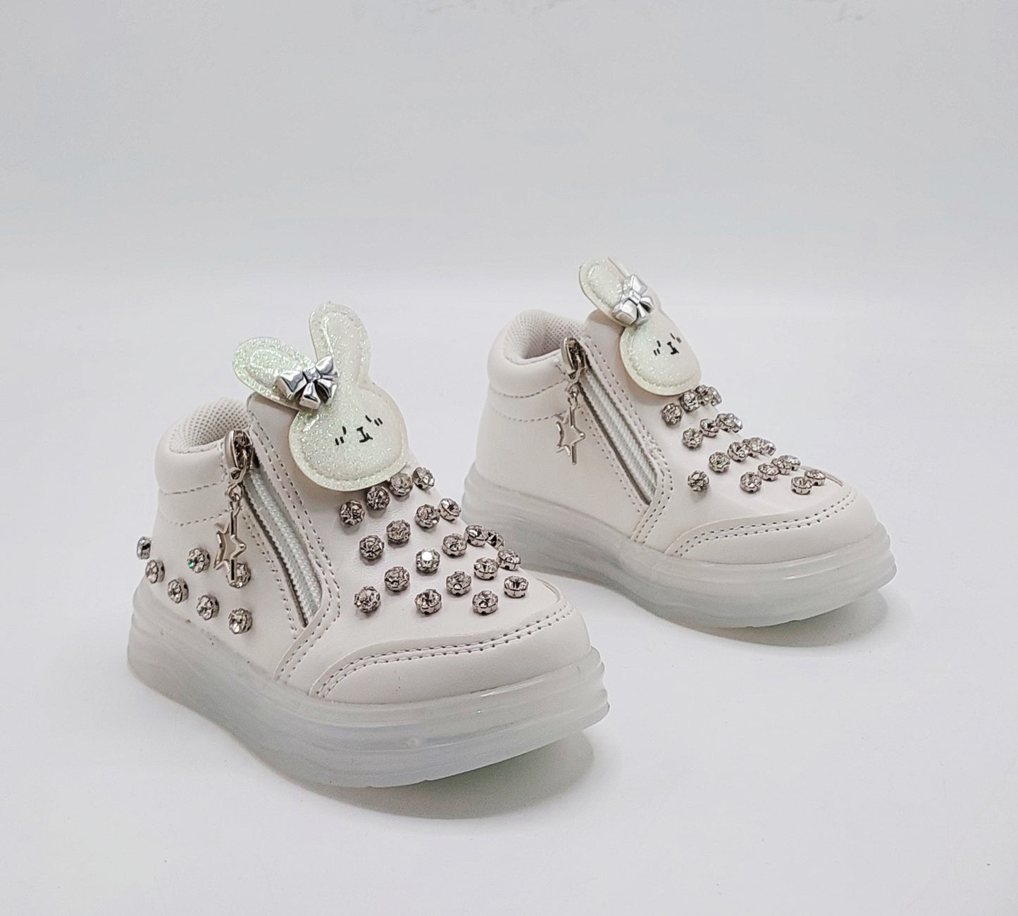 Kid's Beautiful Design Fancy Looking Shoes With Lights in Sole For Girls - ABB407