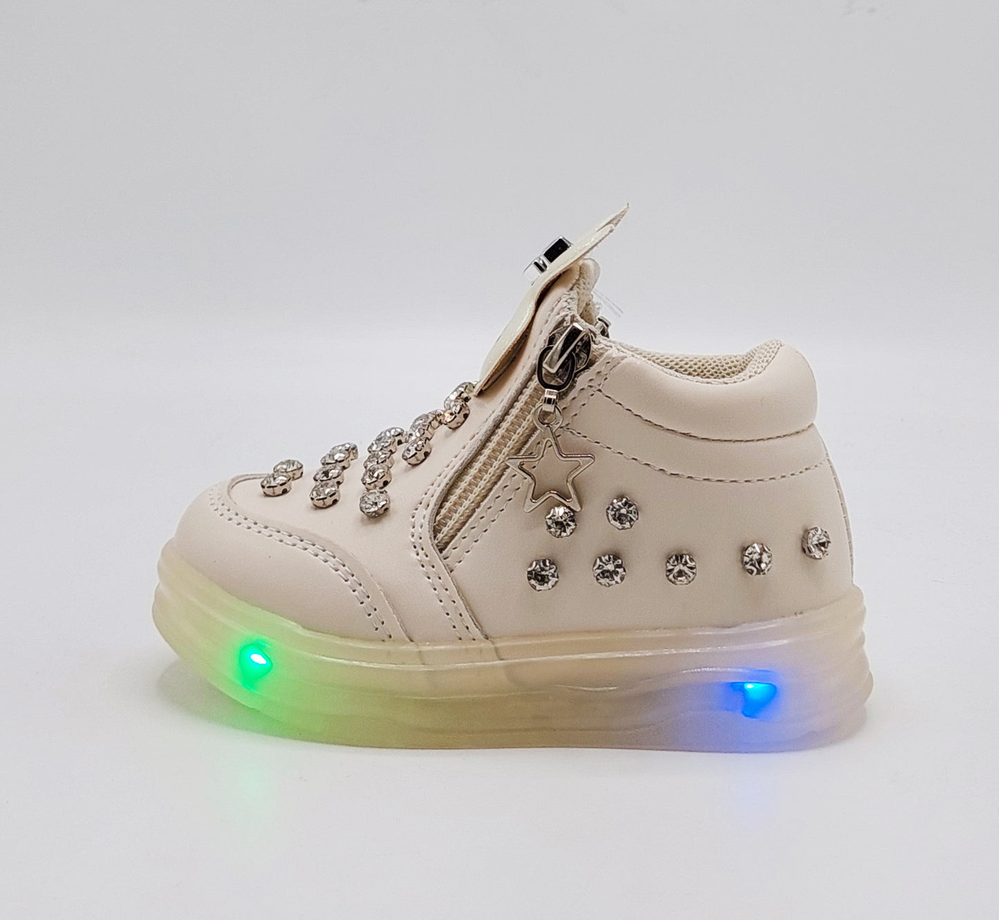 Kid's Beautiful Design Fancy Looking Shoes With Lights in Sole For Girls - ABB407