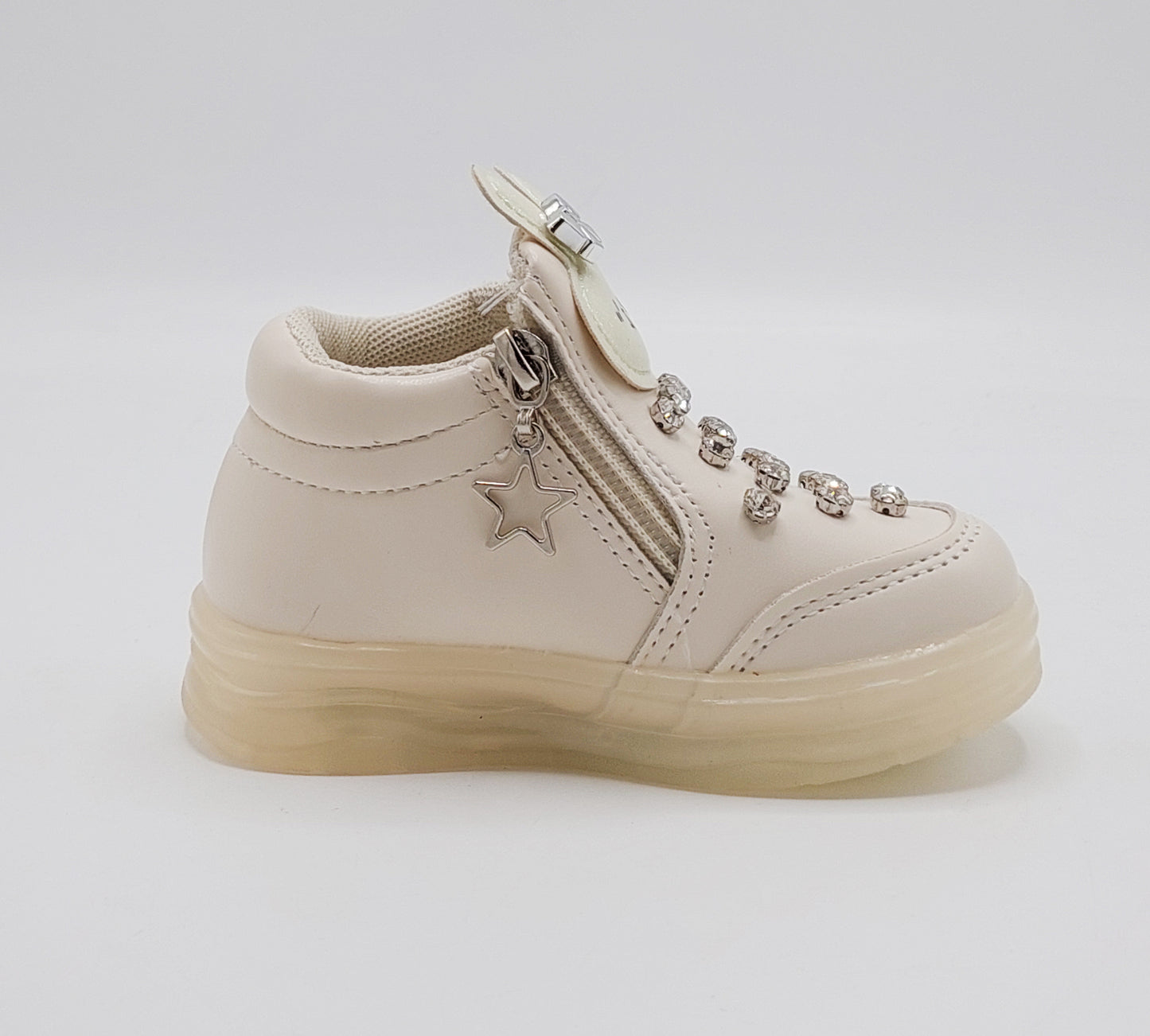 Kid's Beautiful Design Fancy Looking Shoes With Lights in Sole For Girls - ABB407