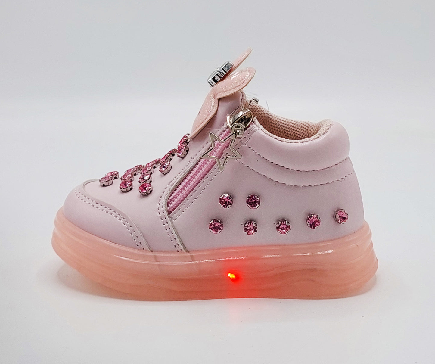Kid's Beautiful Design Fancy Looking Shoes With Lights in Sole For Girls - ABB407