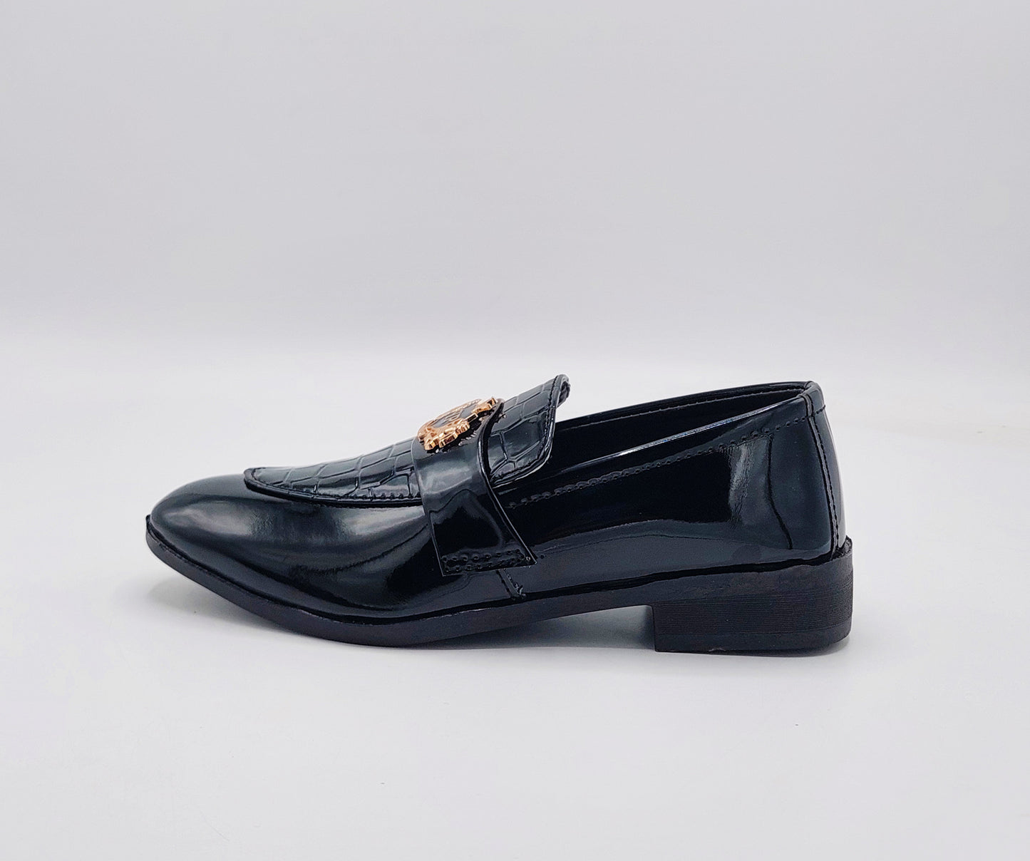 Kid's Premium Quality Formal Shoes - SFW56 (Black)