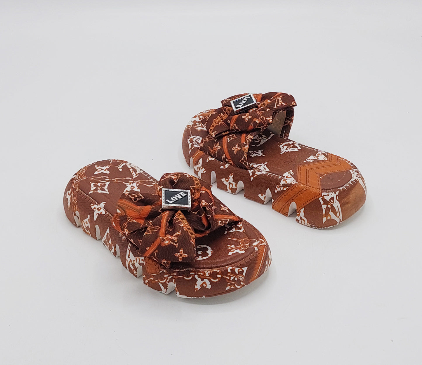 Girls Soft Comfy Softies Slippers for Kids - RO1 (Brown)